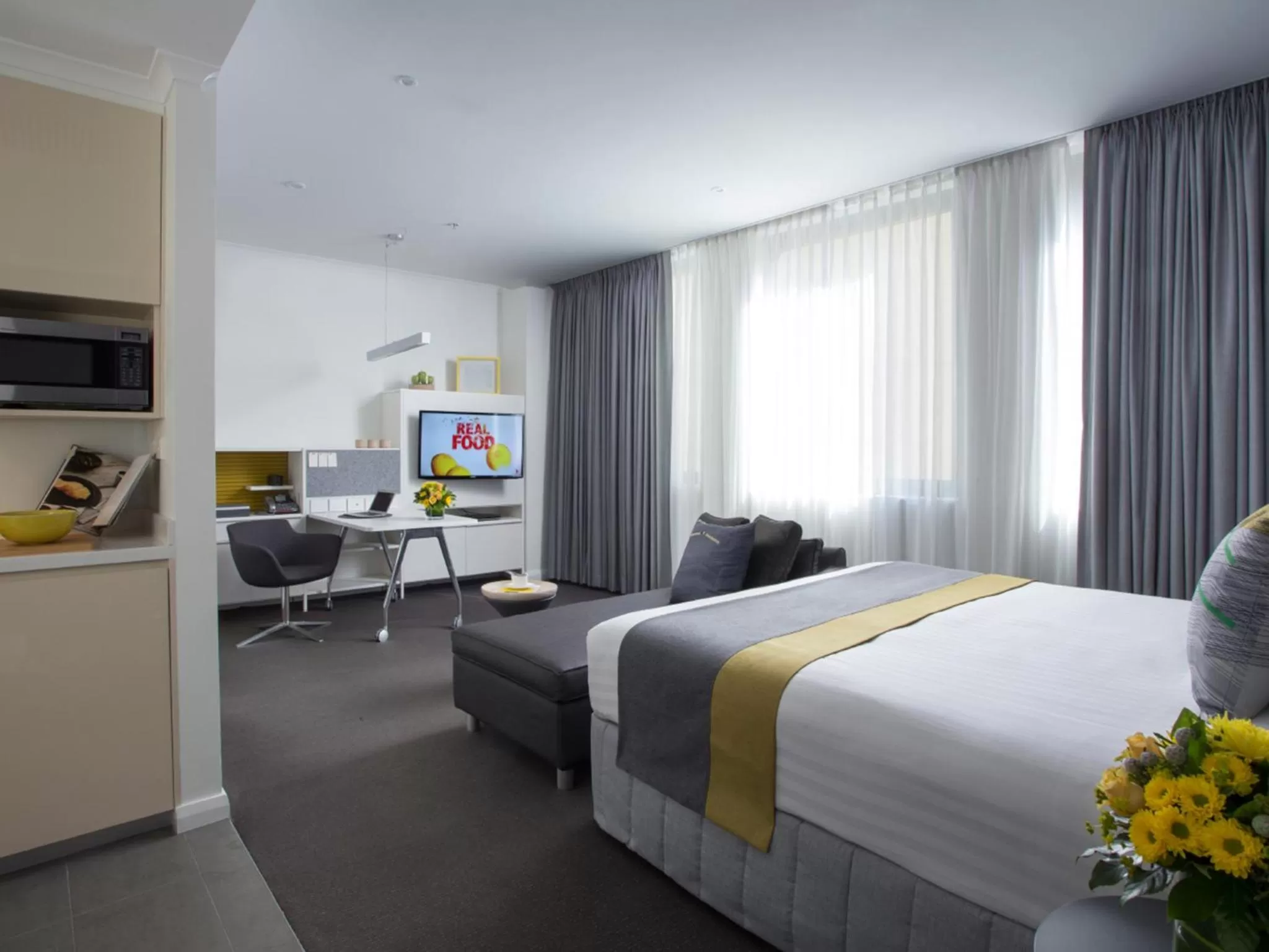 Bed in Citadines St Georges Terrace Perth