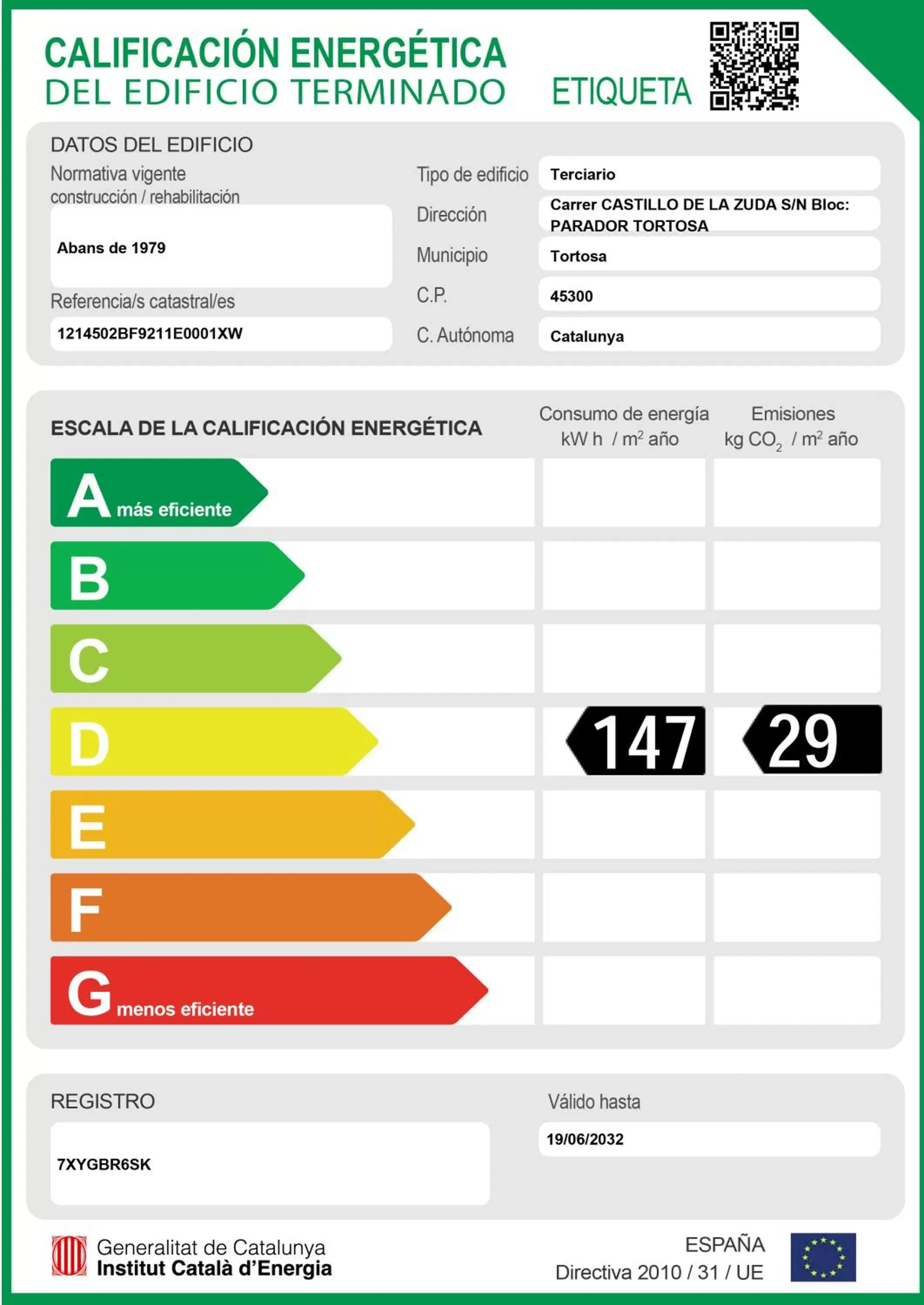 Logo/Certificate/Sign, Floor Plan in Parador de Tortosa