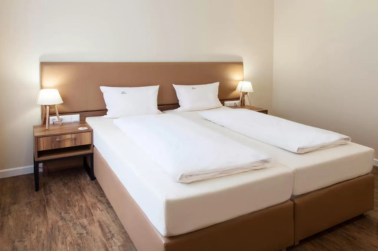 Bed in Hotel Engelbert