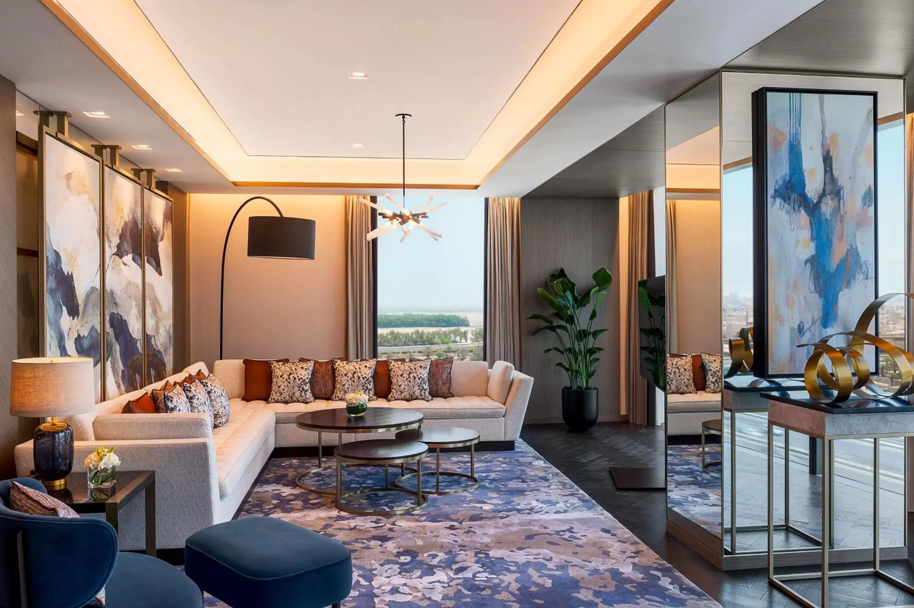 Living room, Seating Area in Waldorf Astoria Kuwait