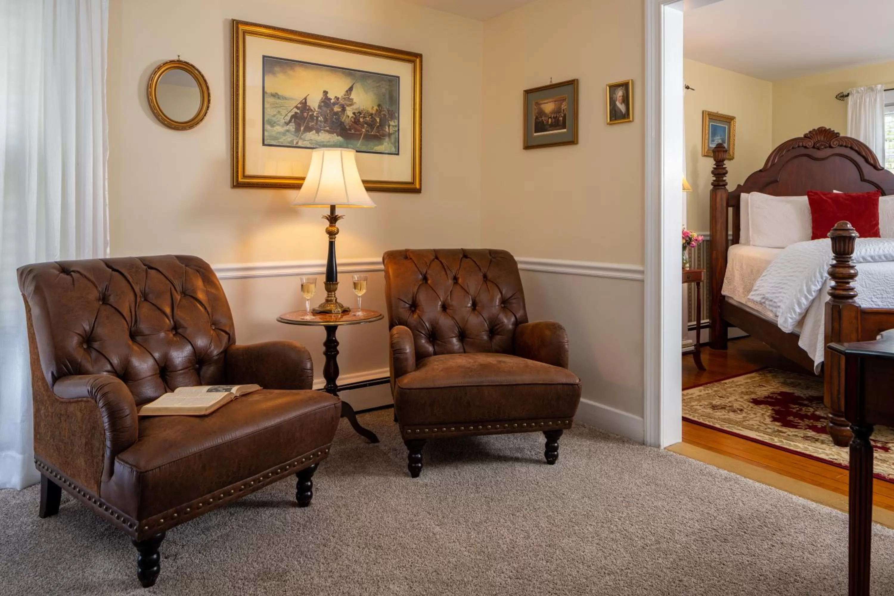 Seating area in A Williamsburg White House Inn