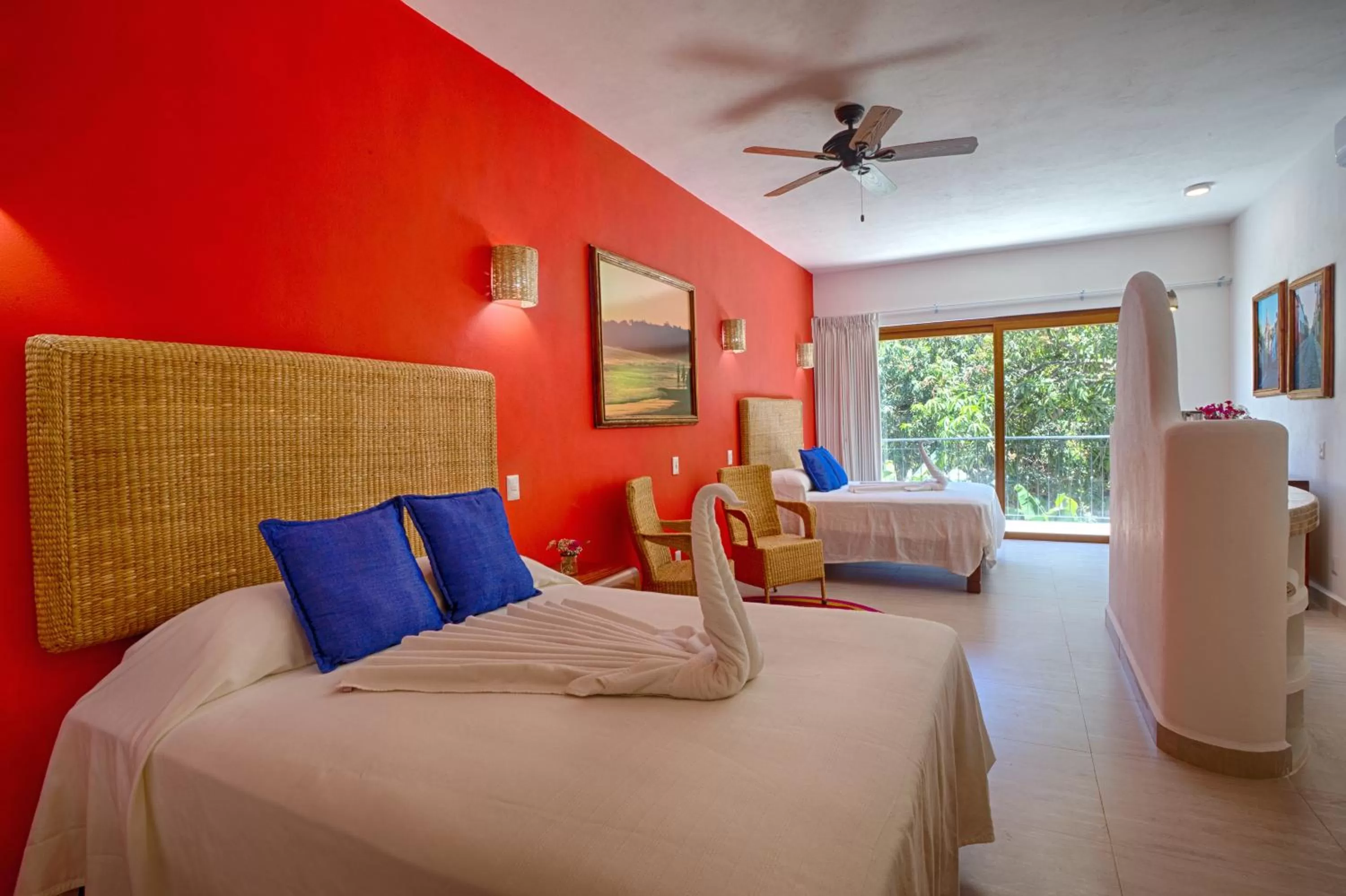 Bed in Hotelito Los Sueños