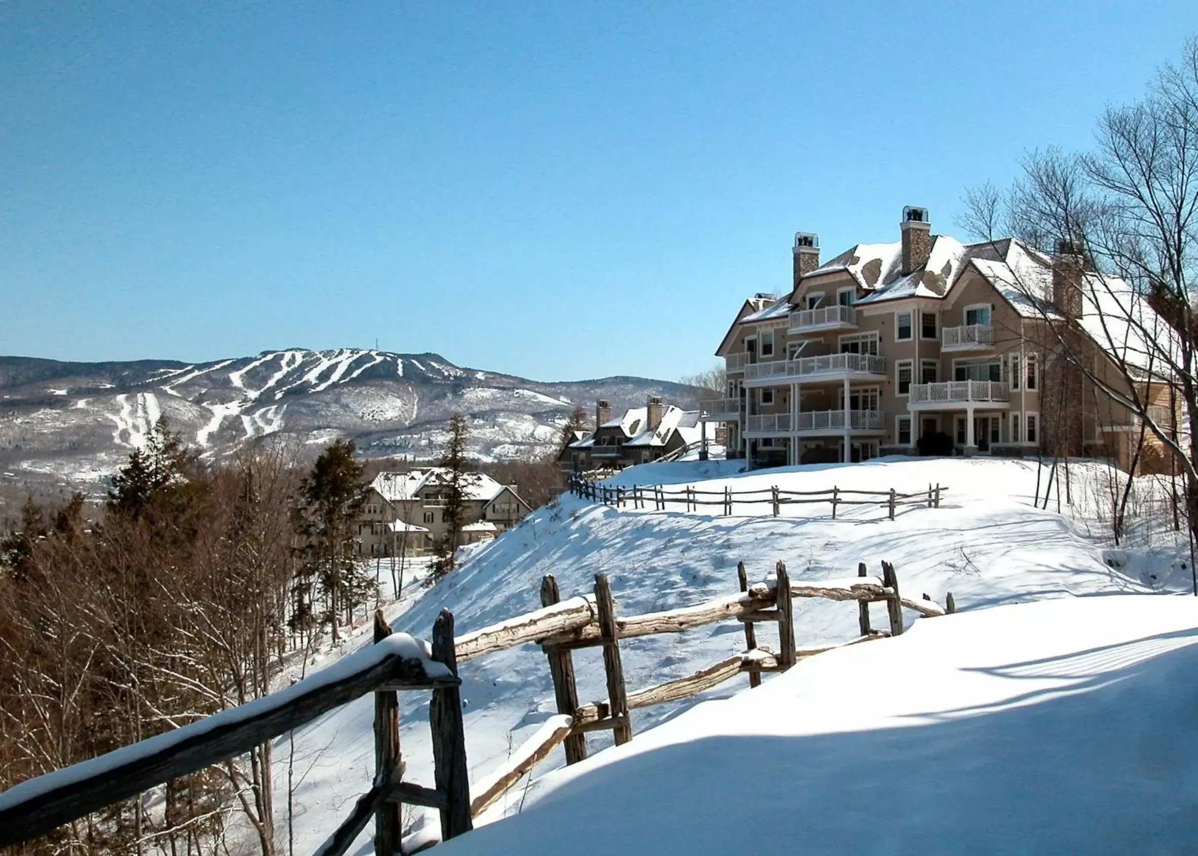 Mountain view, Winter in Cap Tremblant Mountain Resort
