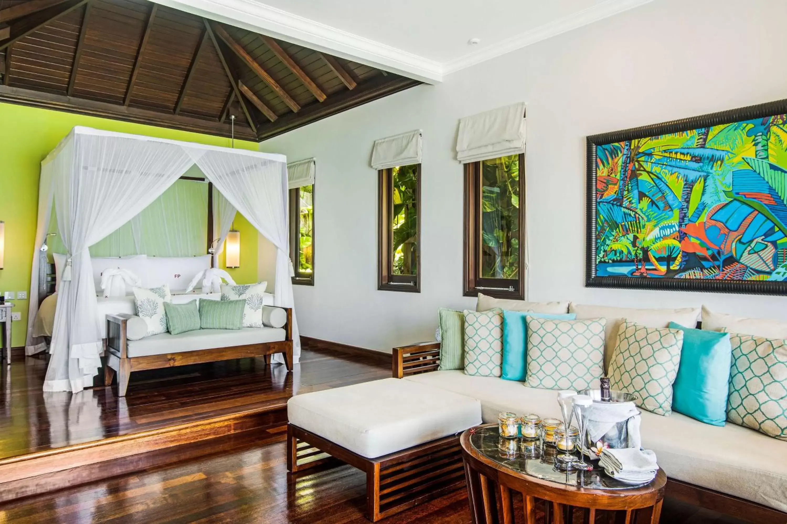 Living room in Hilton Seychelles Northolme Resort & Spa
