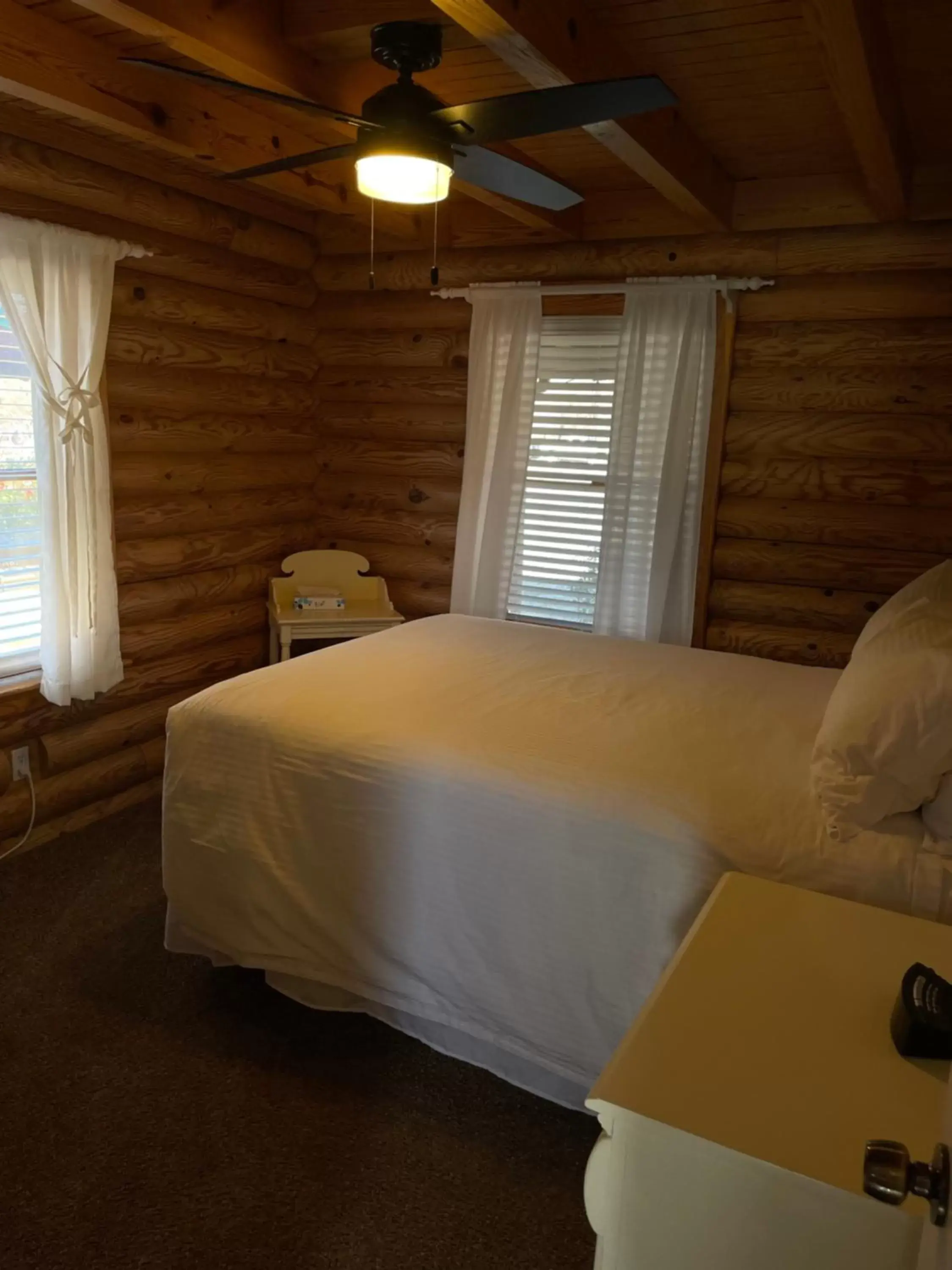 Bed in Crown Lake Resort & RV