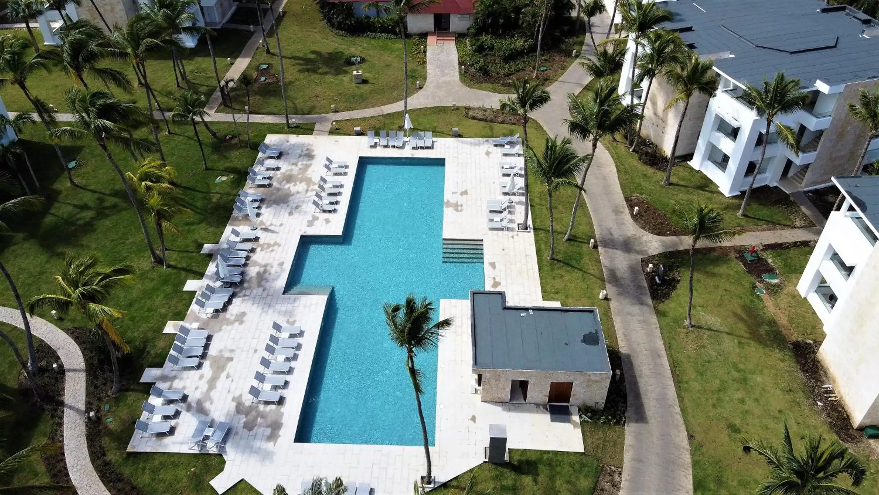 Swimming pool, Bird's-eye View in Grand Bavaro Princess - All Inclusive