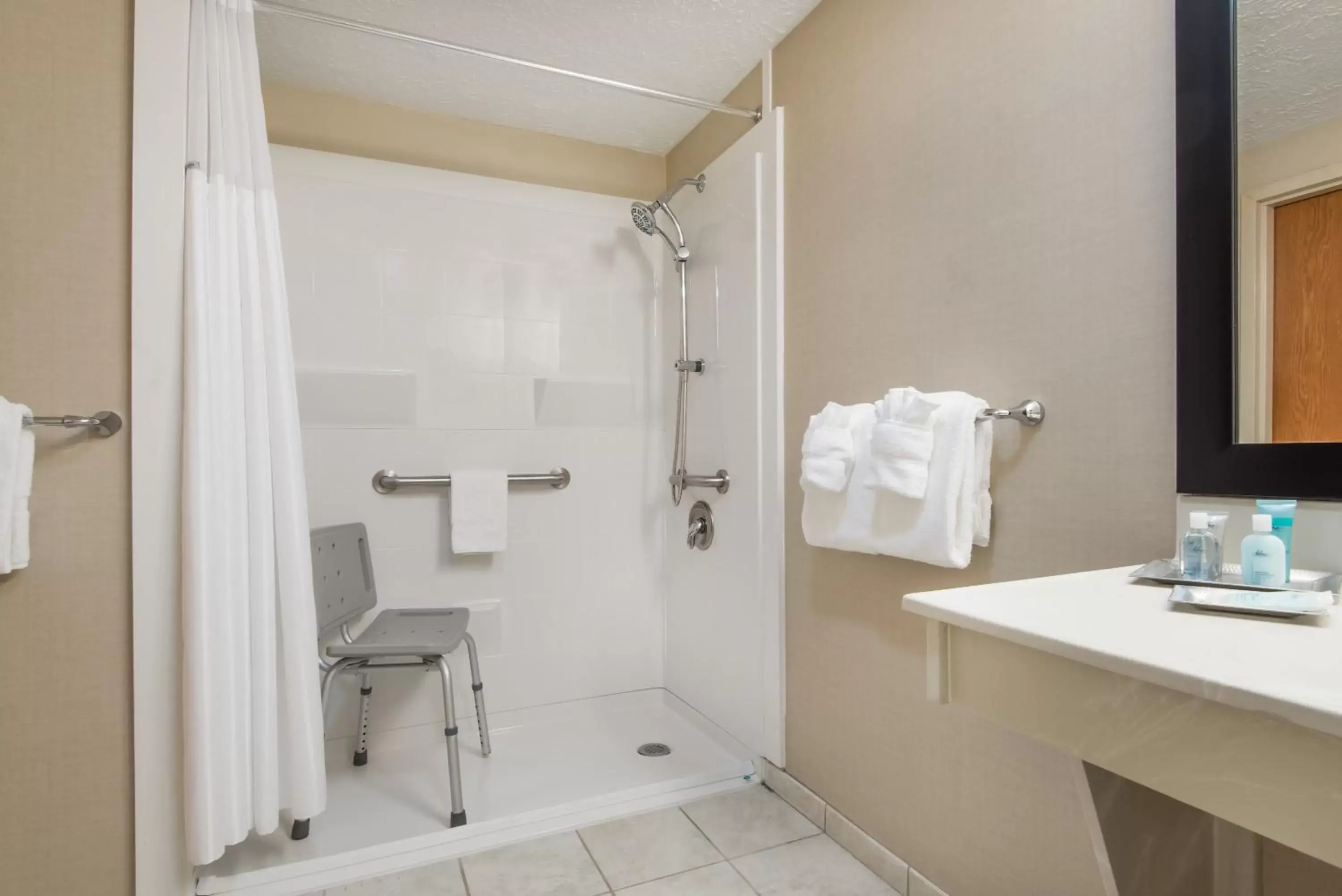 Bathroom in Wyndham Garden Hotel Cross Lanes Charleston