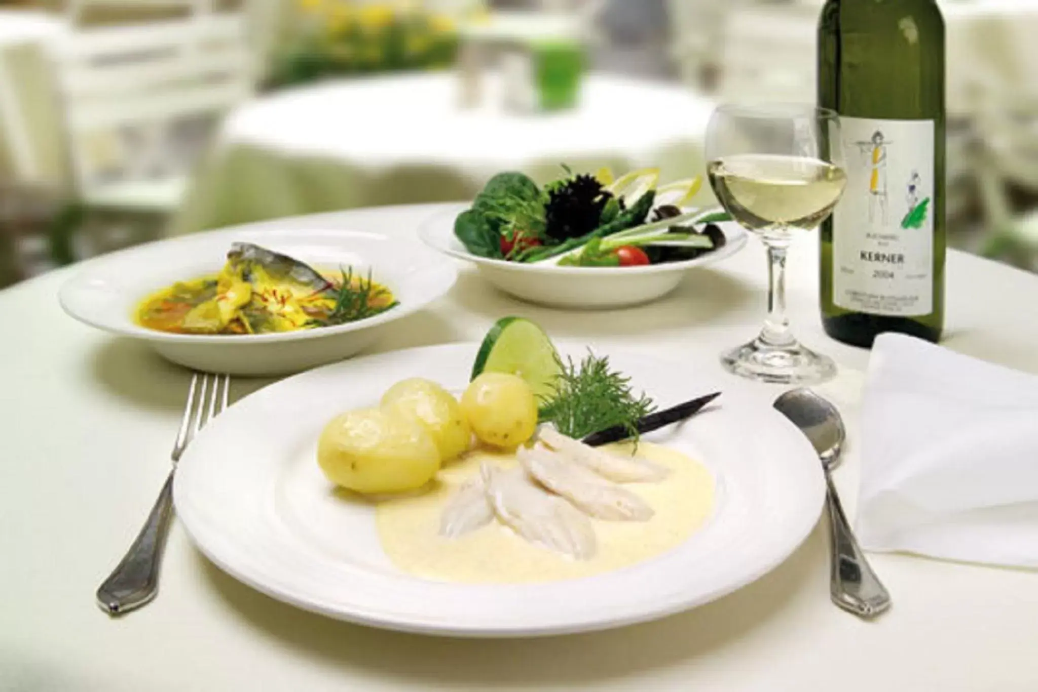 Food close-up, Lunch and Dinner in Hotel Mozart