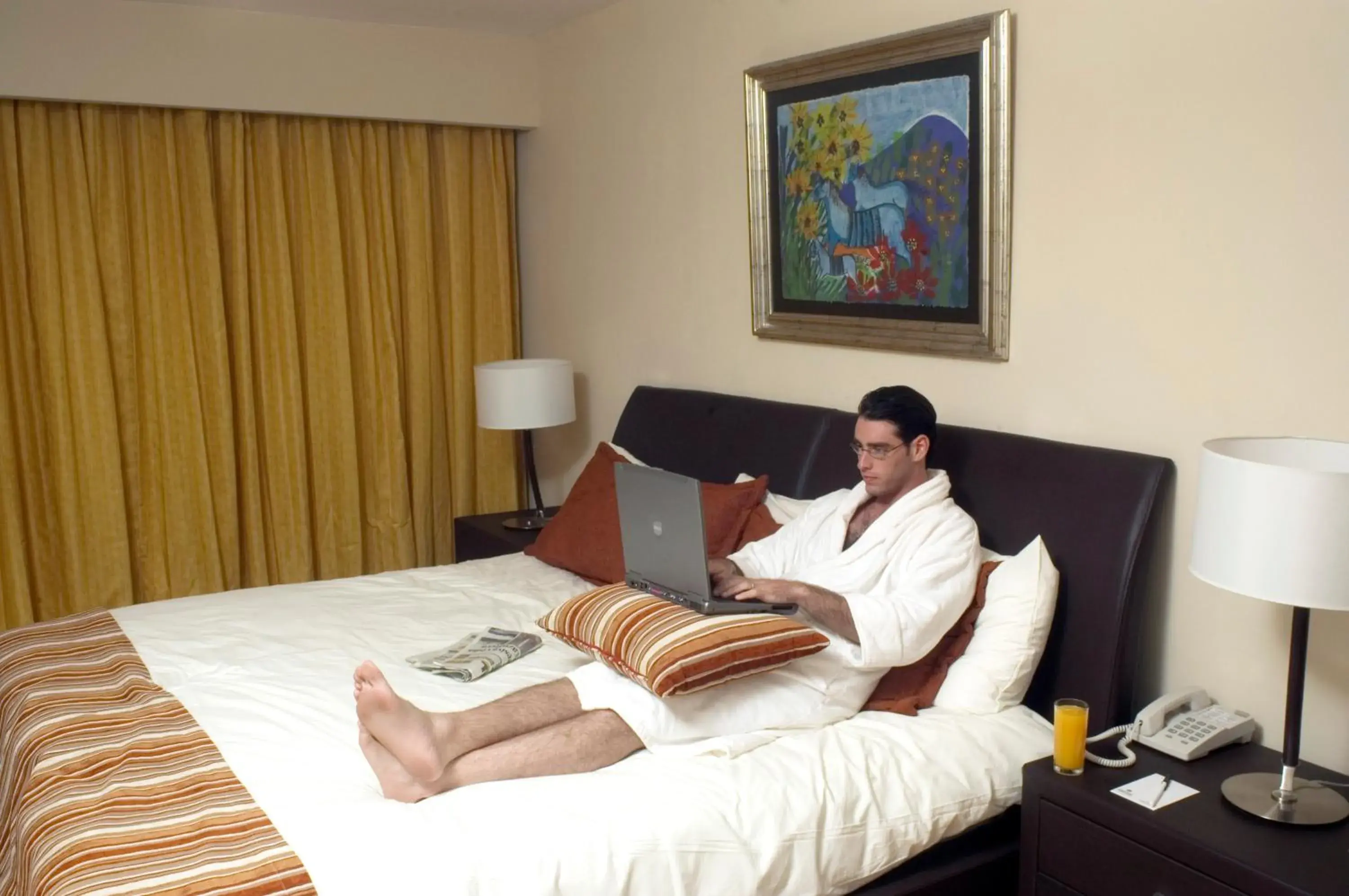 Bed in Hotel Terranova