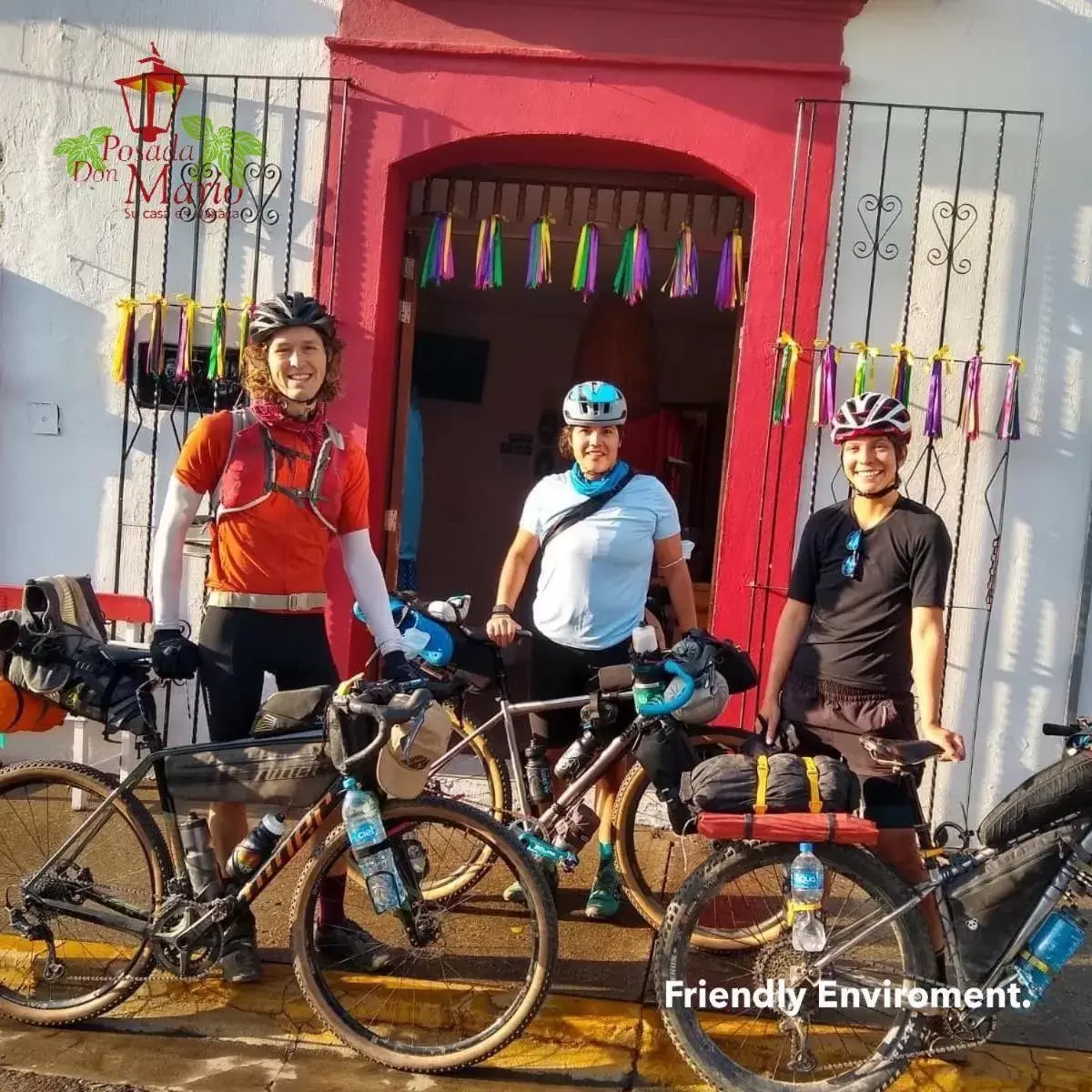 Family, Biking in Posada Don Mario