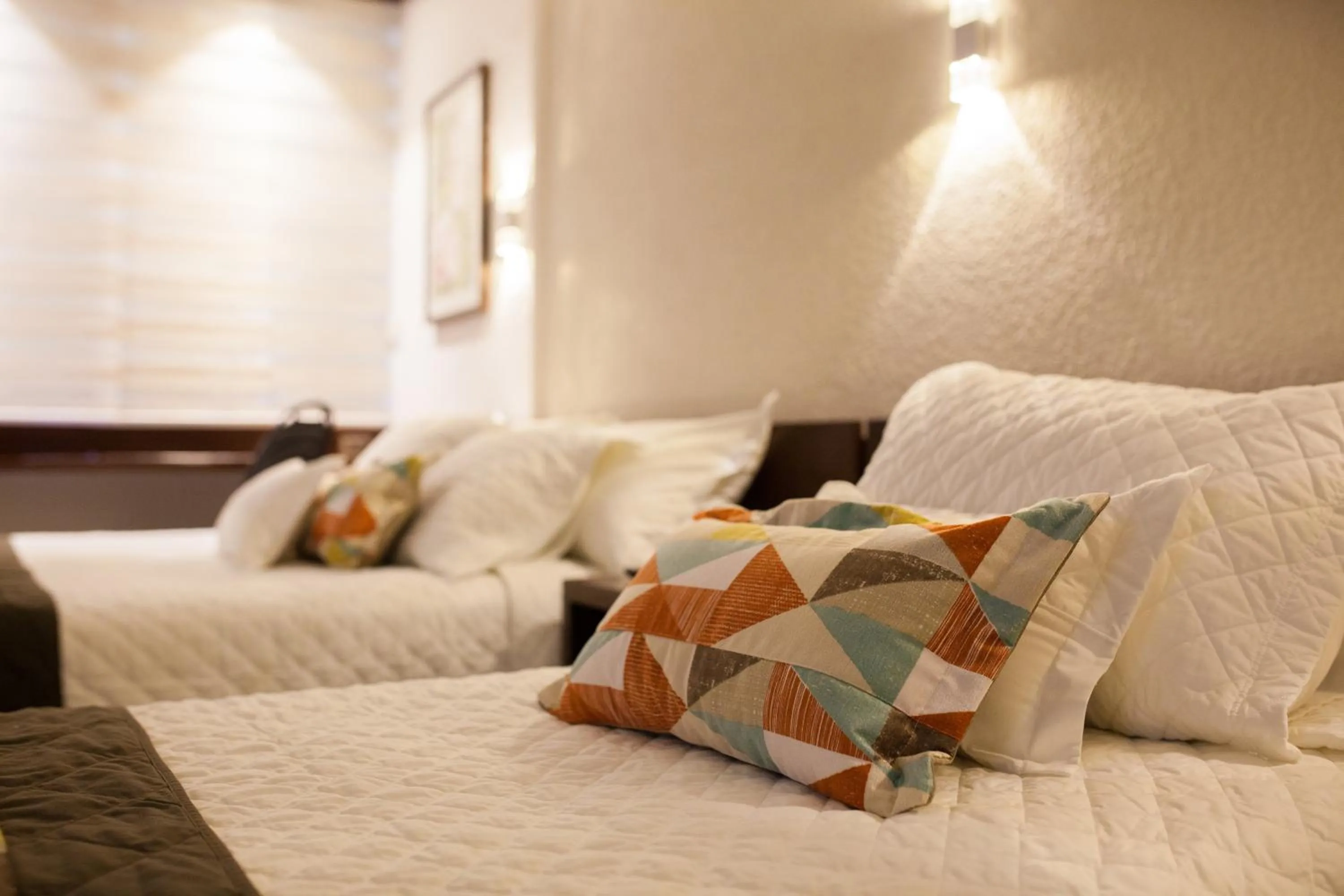 Decorative detail, Bed in Hotel Cortez