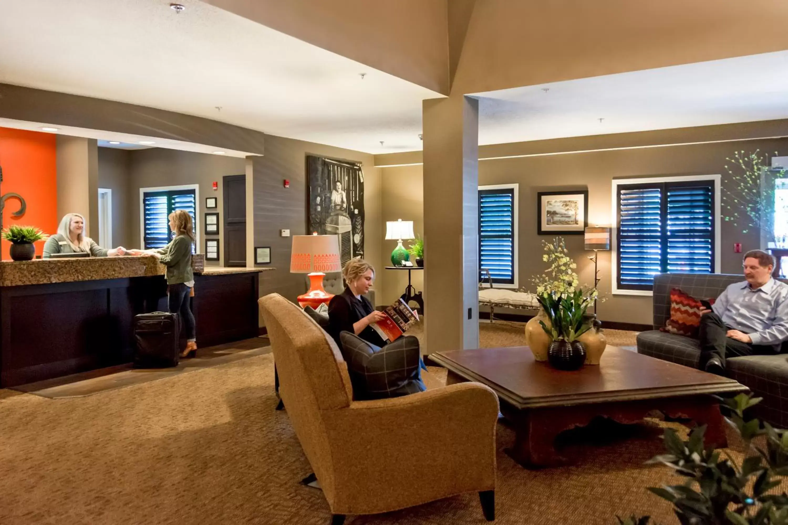 Lobby or reception in GrandStay Hotel & Suites La Crosse