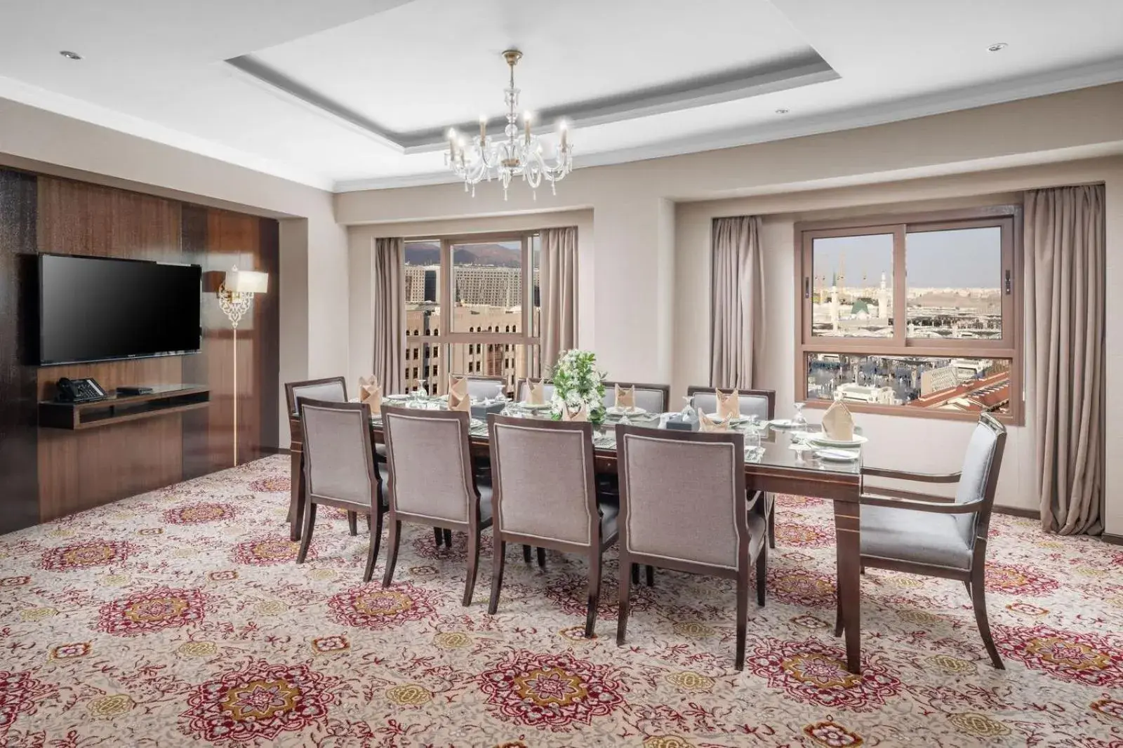 Dining area in Taiba Madinah Hotel