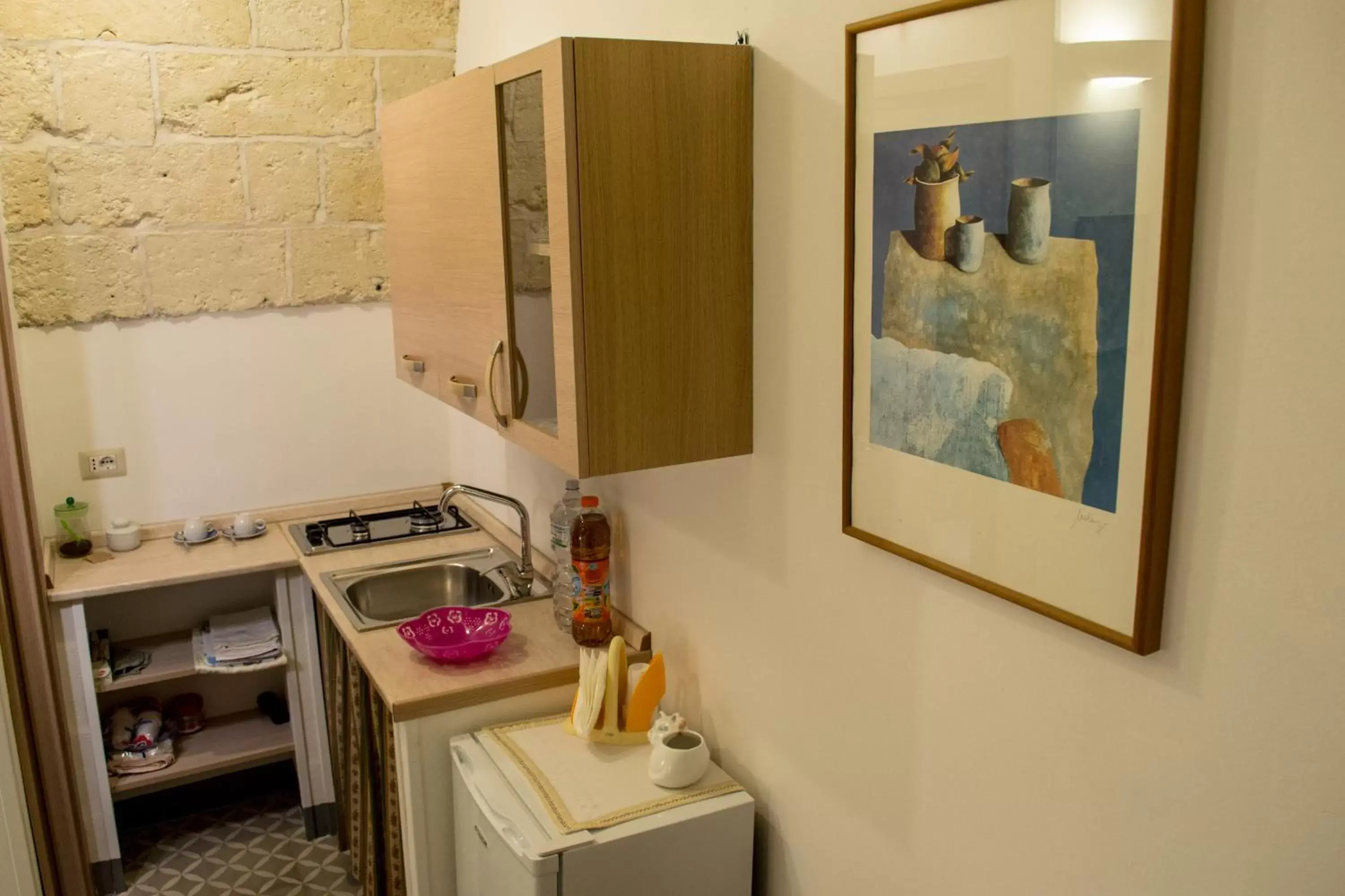 Coffee/tea facilities, Kitchen/Kitchenette in B&B a Casa della Nonna Uccia