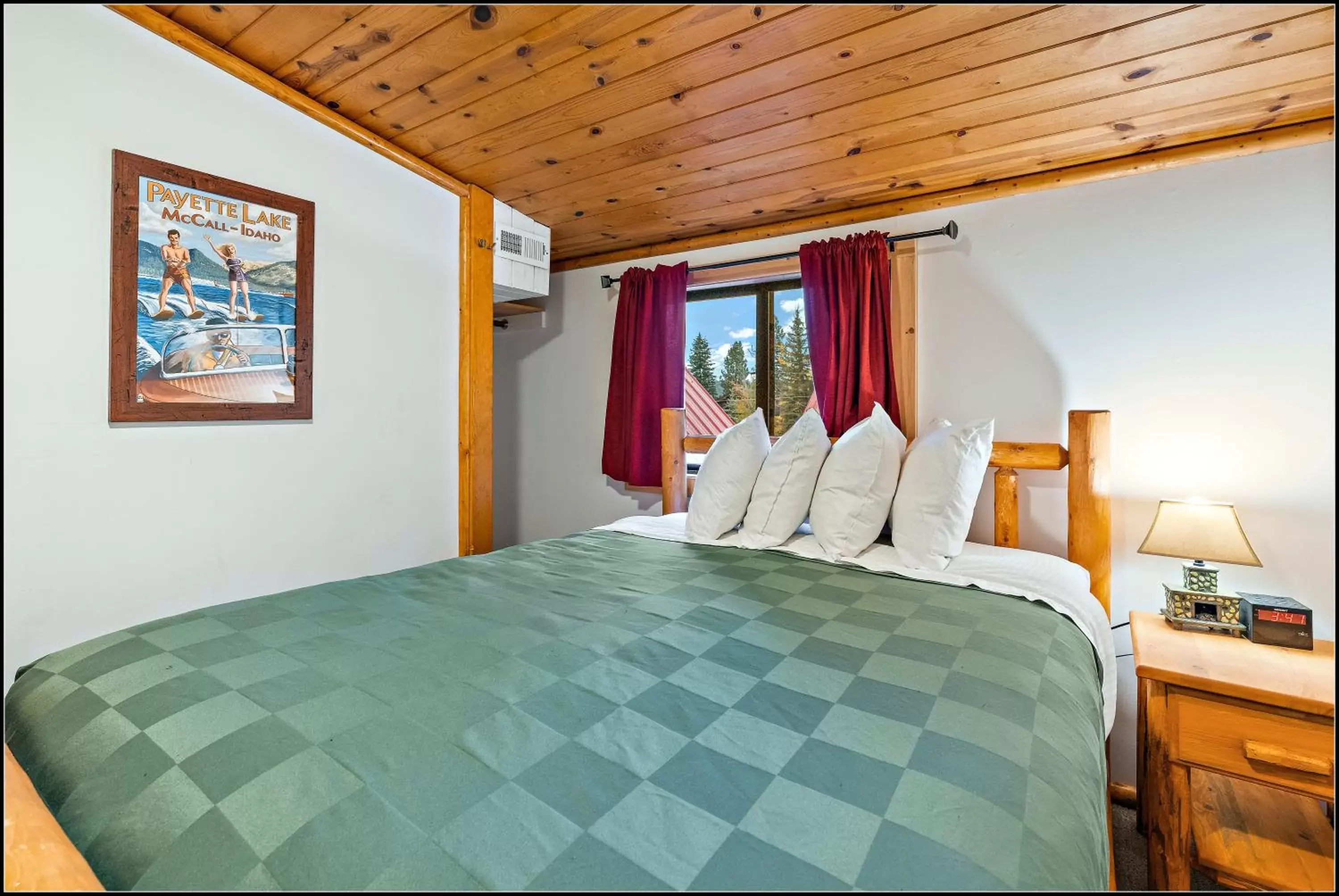 Bed in Brundage Bungalows