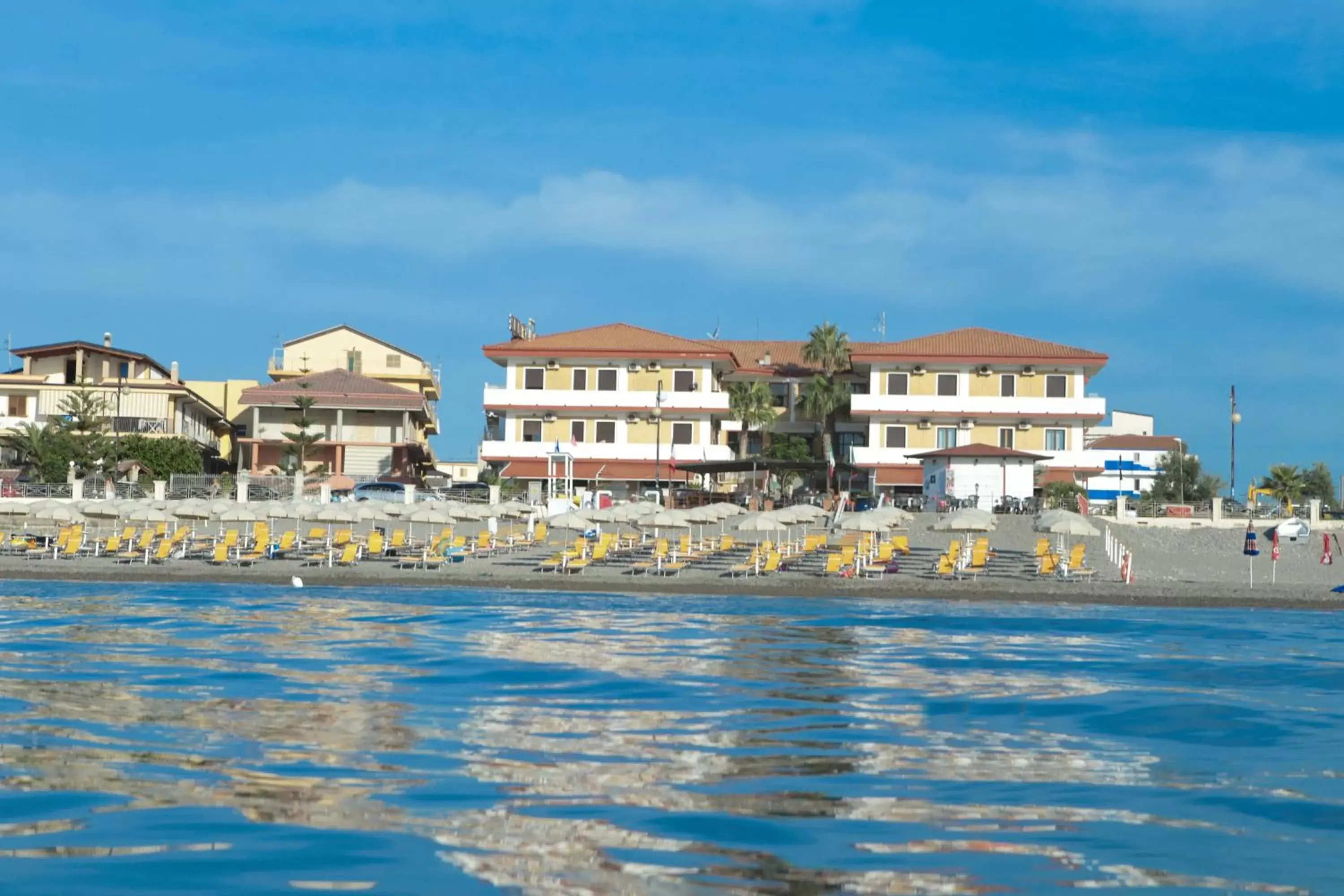 Beach, Property Building in Hotel Miramare