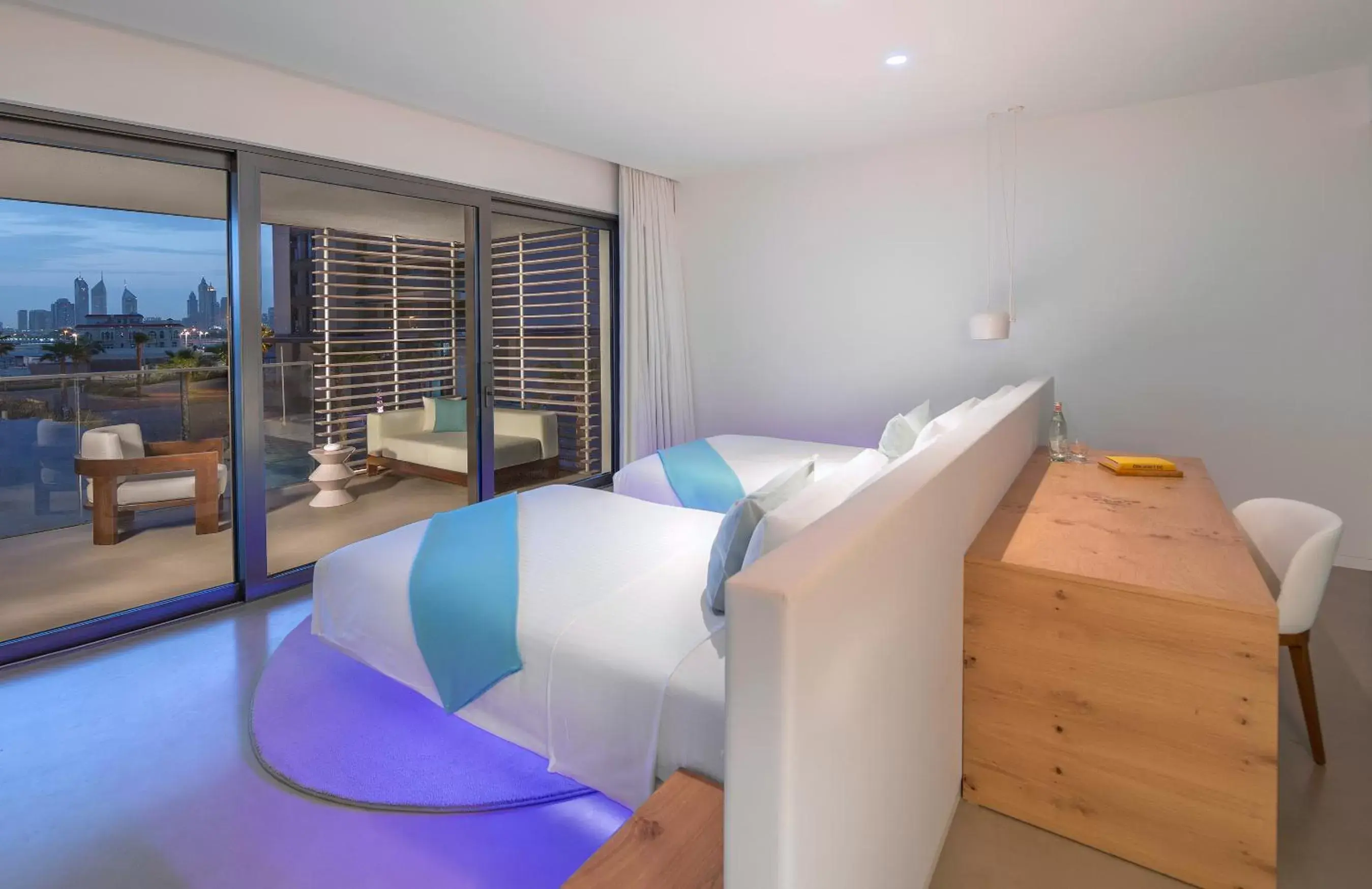 Bed in Nikki Beach Resort & Spa Dubai
