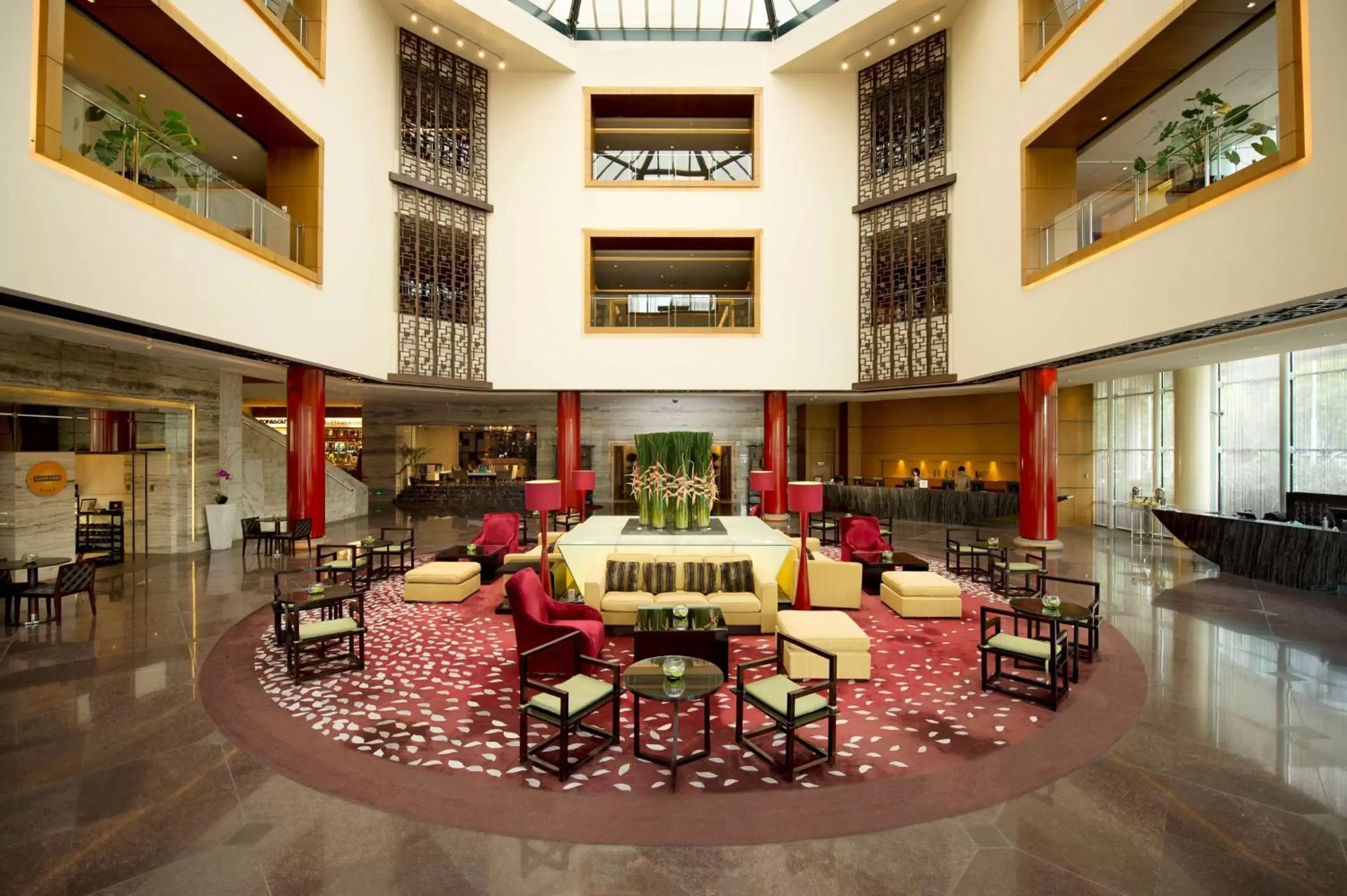 Lobby or reception in Hilton Beijing Hotel