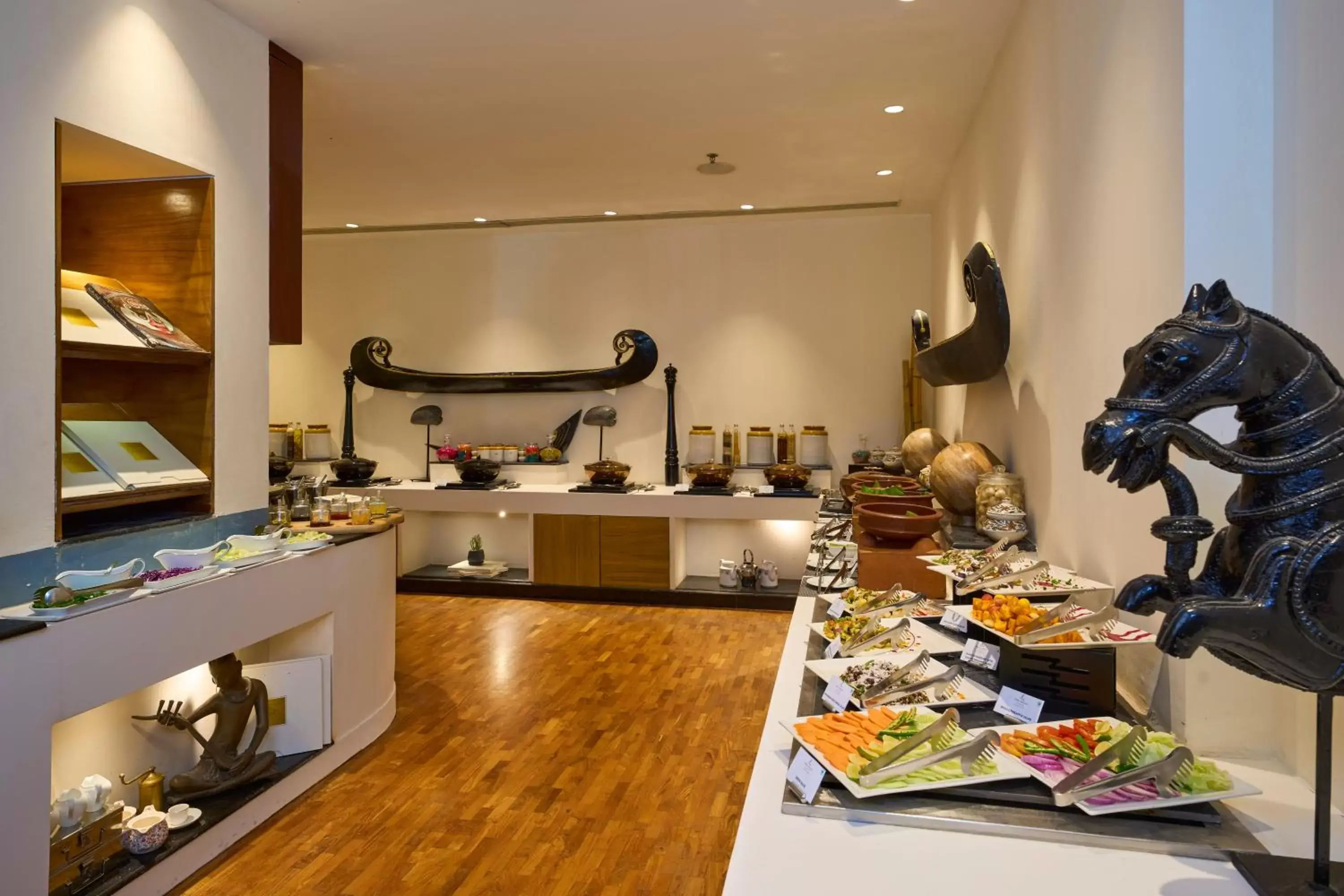 Restaurant/places to eat, Kitchen/Kitchenette in The Leela Ashtamudi, A Raviz Hotel