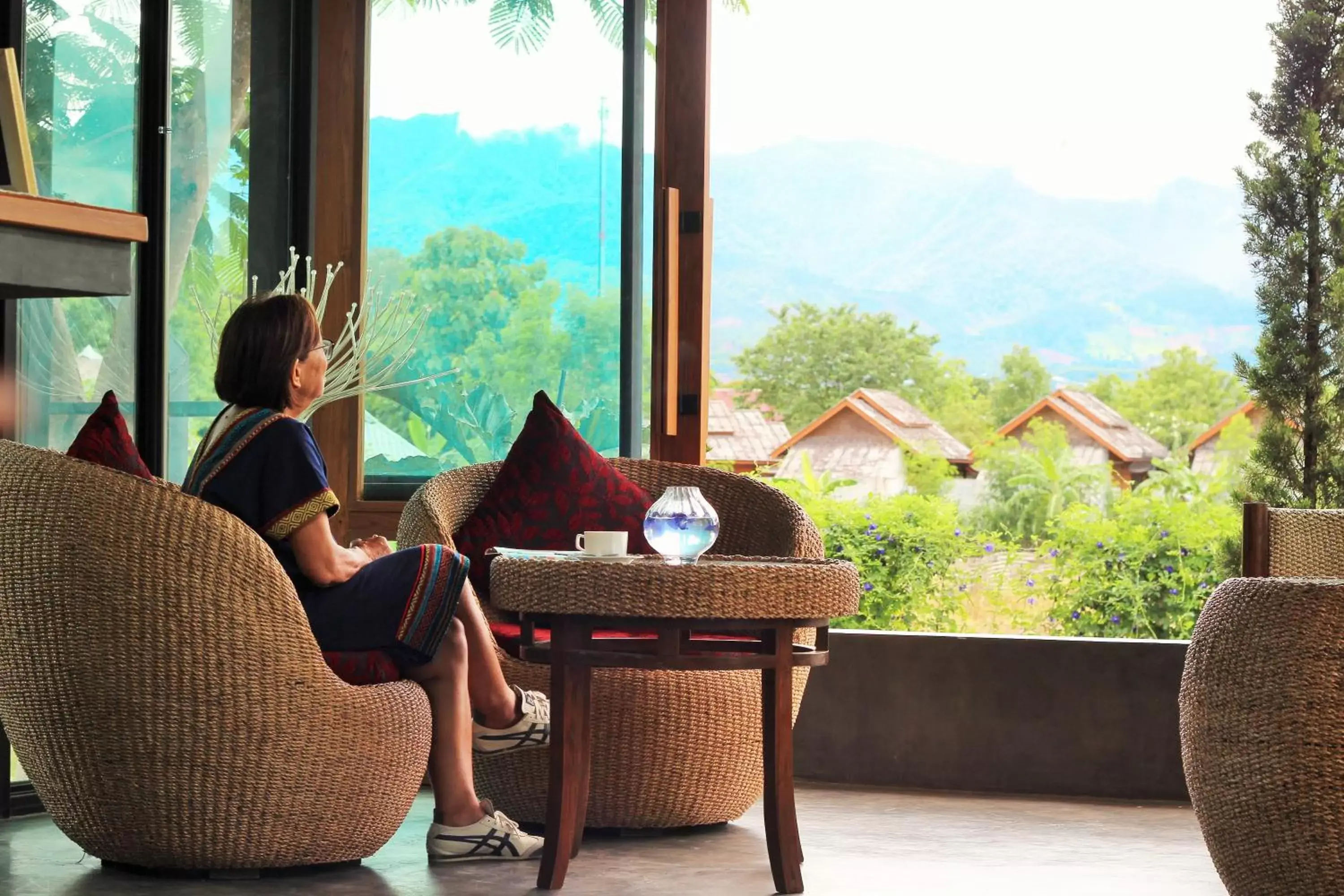 Mountain view, Balcony/Terrace in Family House Zen Boutique Resort