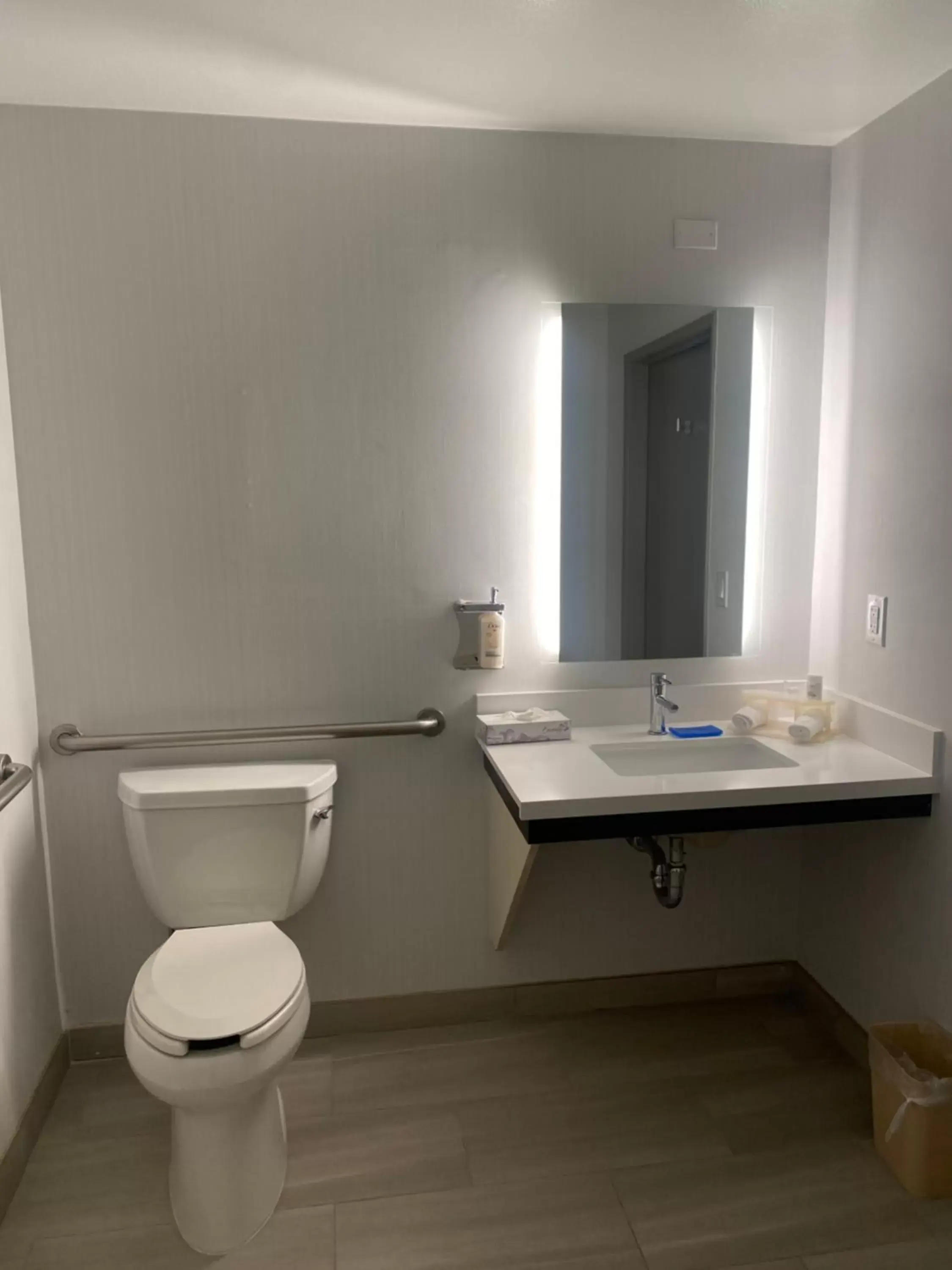 Toilet, Bathroom in Holiday Inn Express Hotel & Suites Hermosa Beach, an IHG Hotel