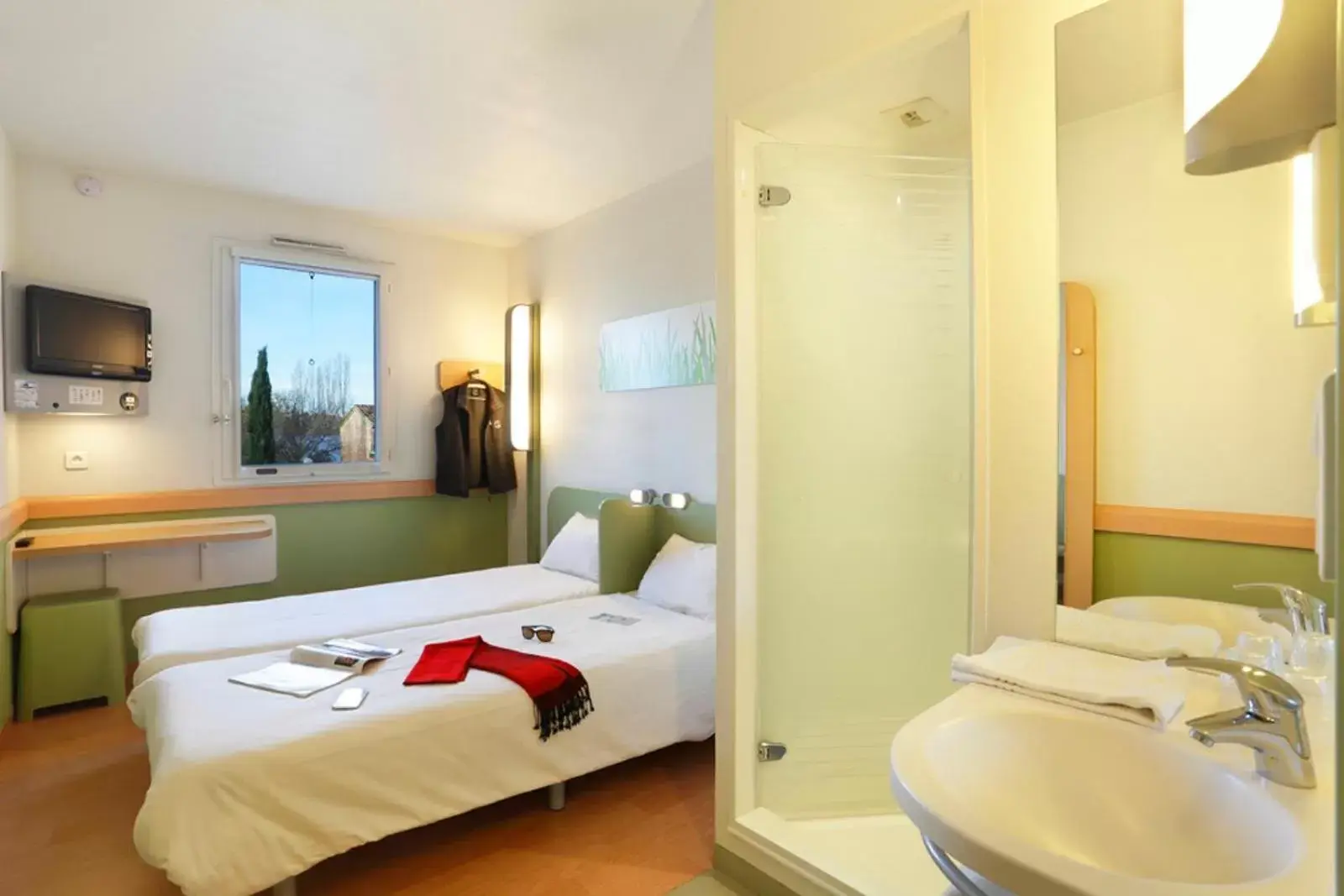Bedroom, Bathroom in First Inn Hotel