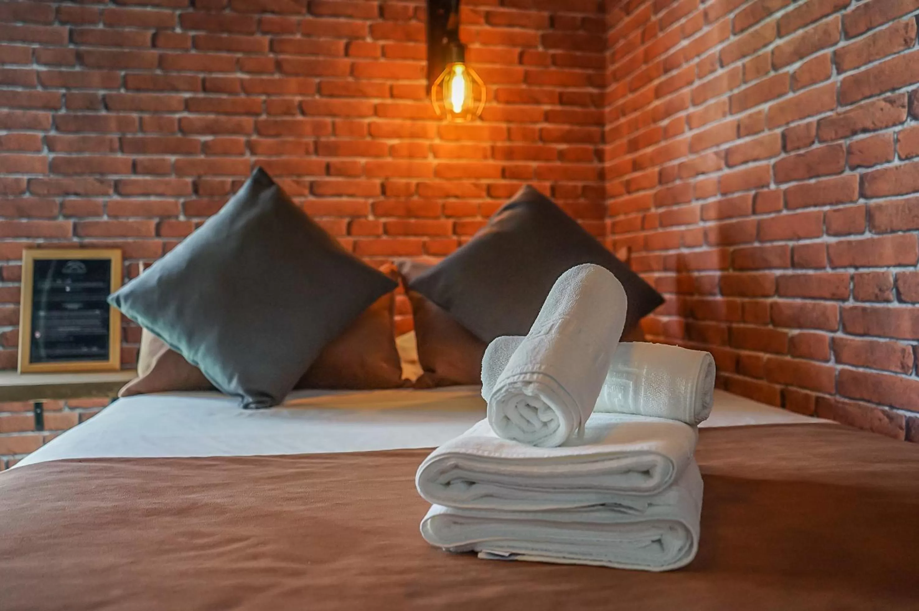 Bed in Hotel Posada de las Cuevas