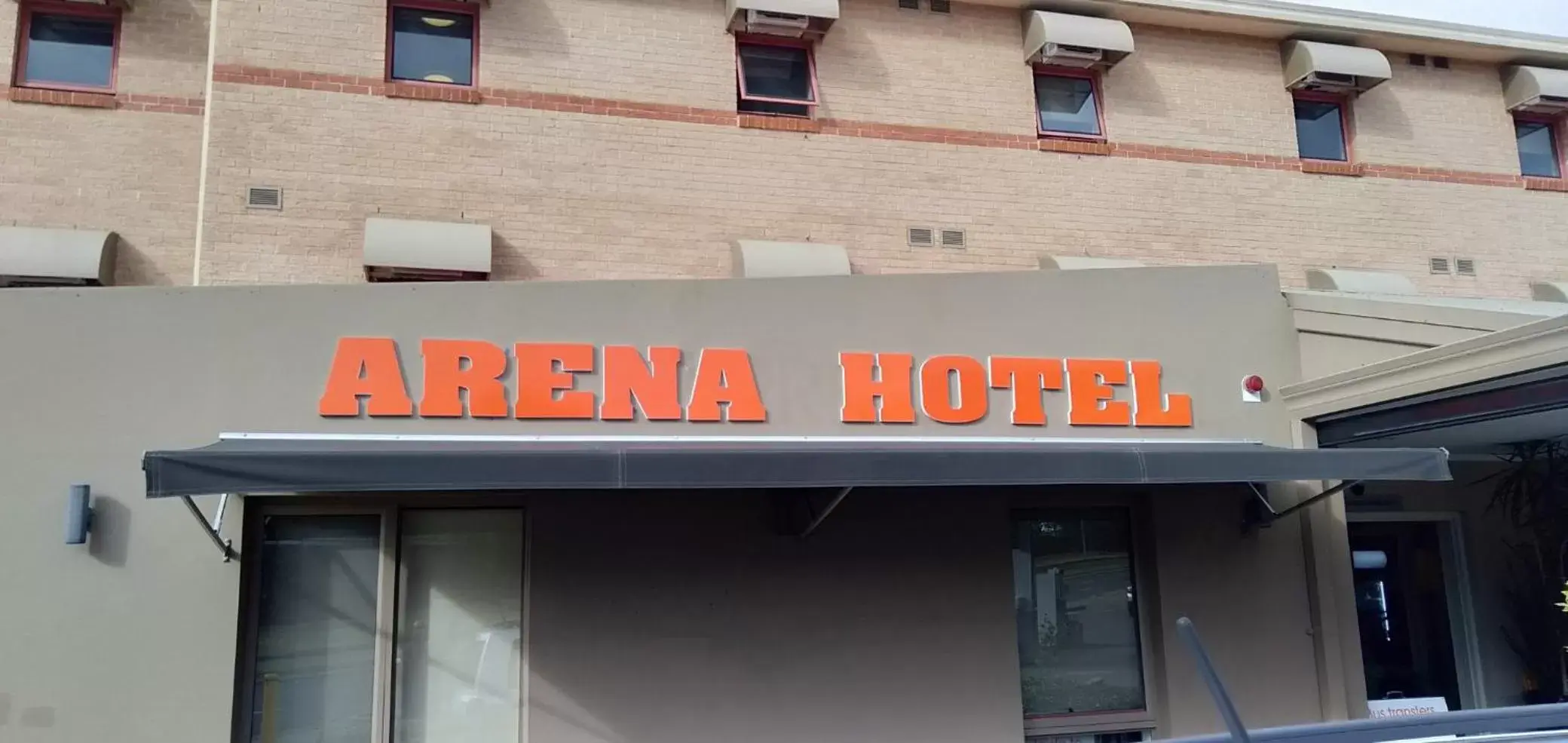 Facade/entrance in Arena Hotel (formerly Sleep Express Motel)