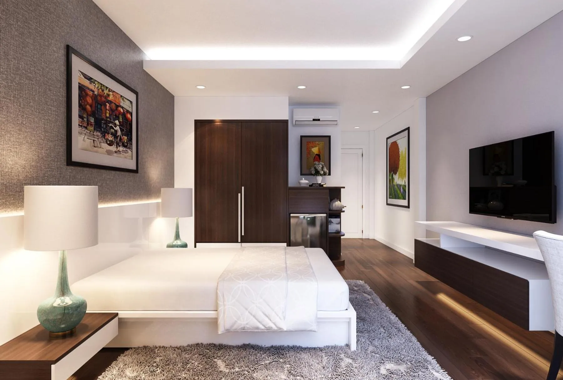 Photo of the whole room, Bed in Ha Noi Hotel near Tan Son Nhat International Airport