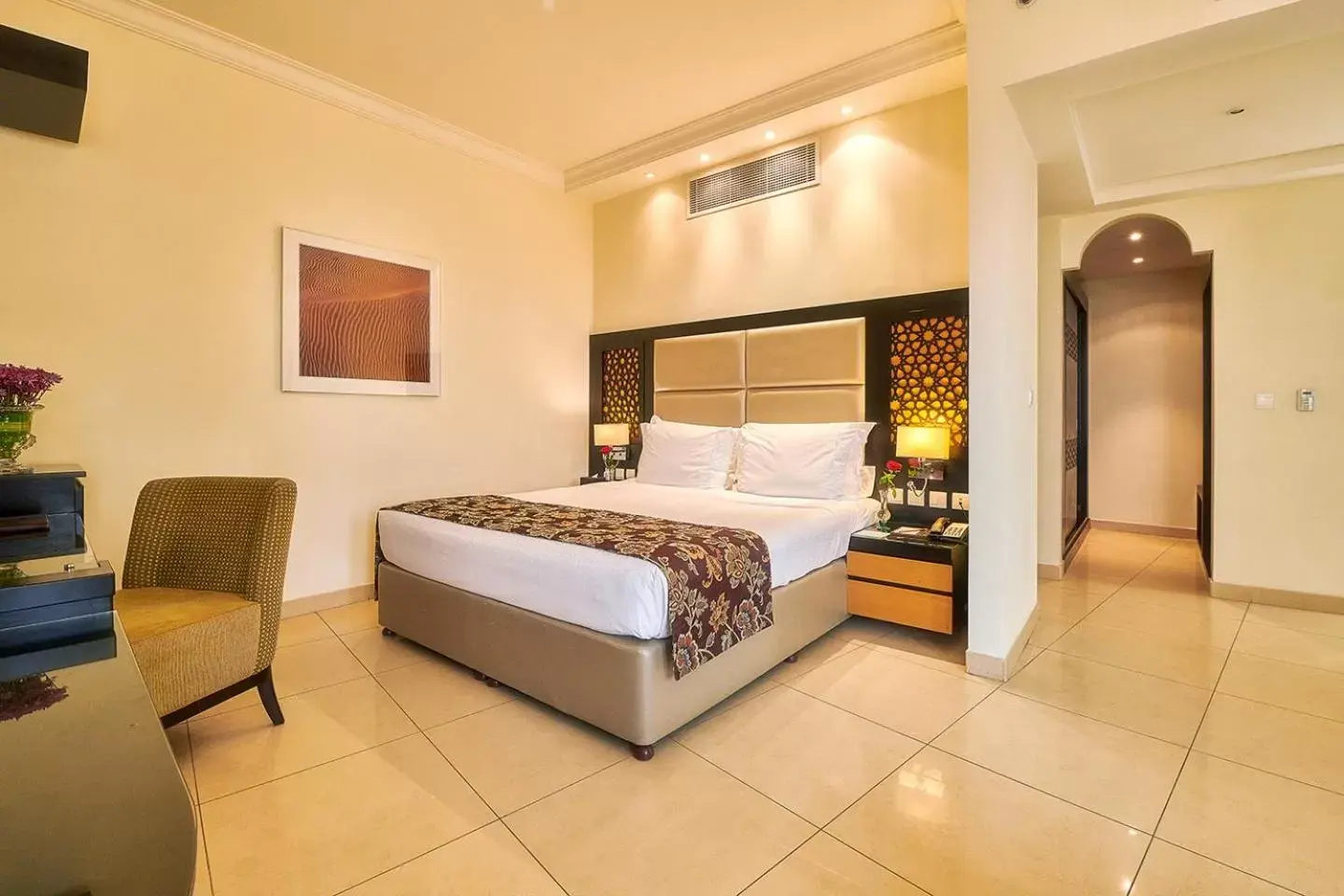 Bed in Bahi Ajman Palace Hotel