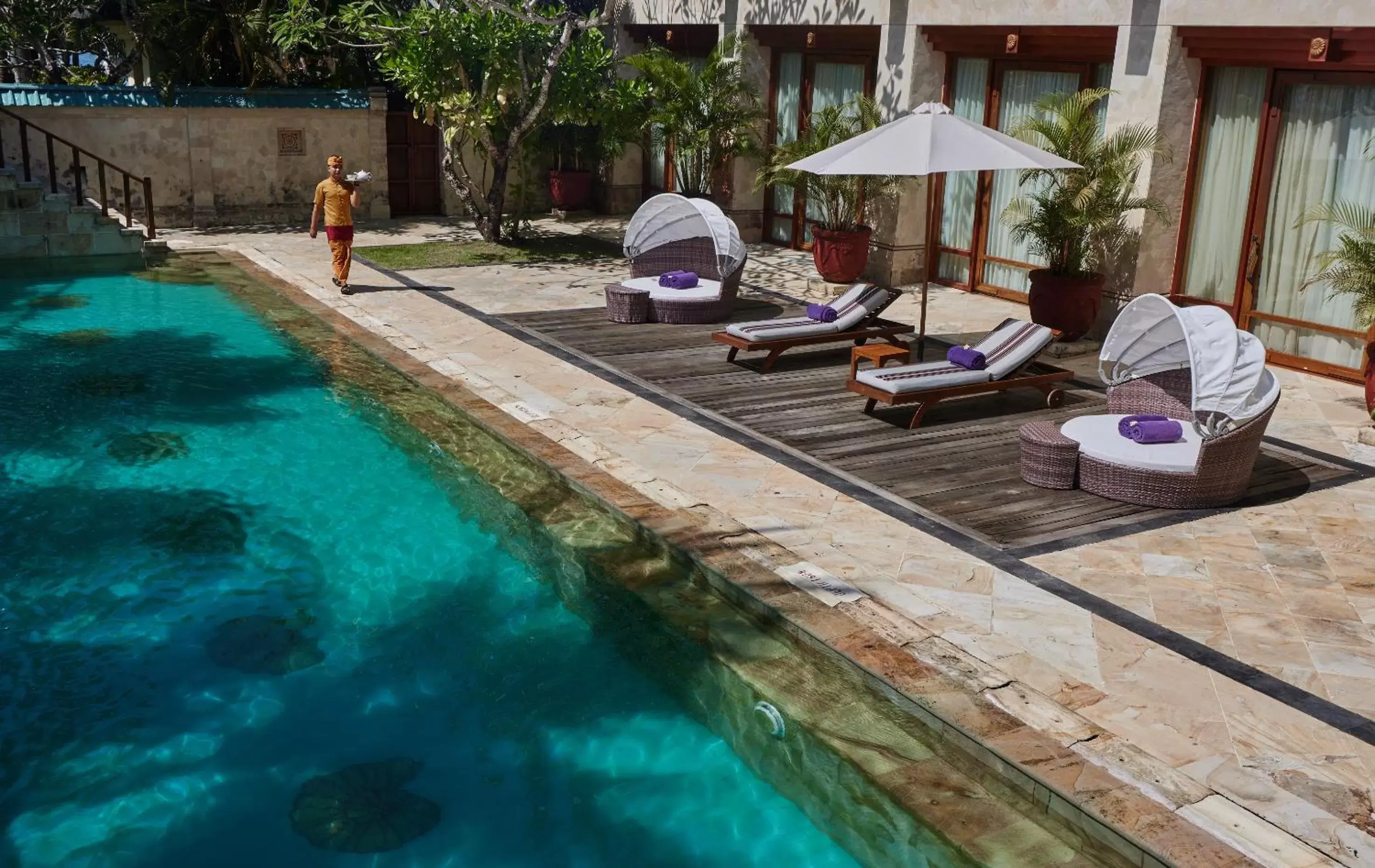 Balcony/Terrace, Swimming Pool in Nusa Dua Beach Hotel & Spa, Bali