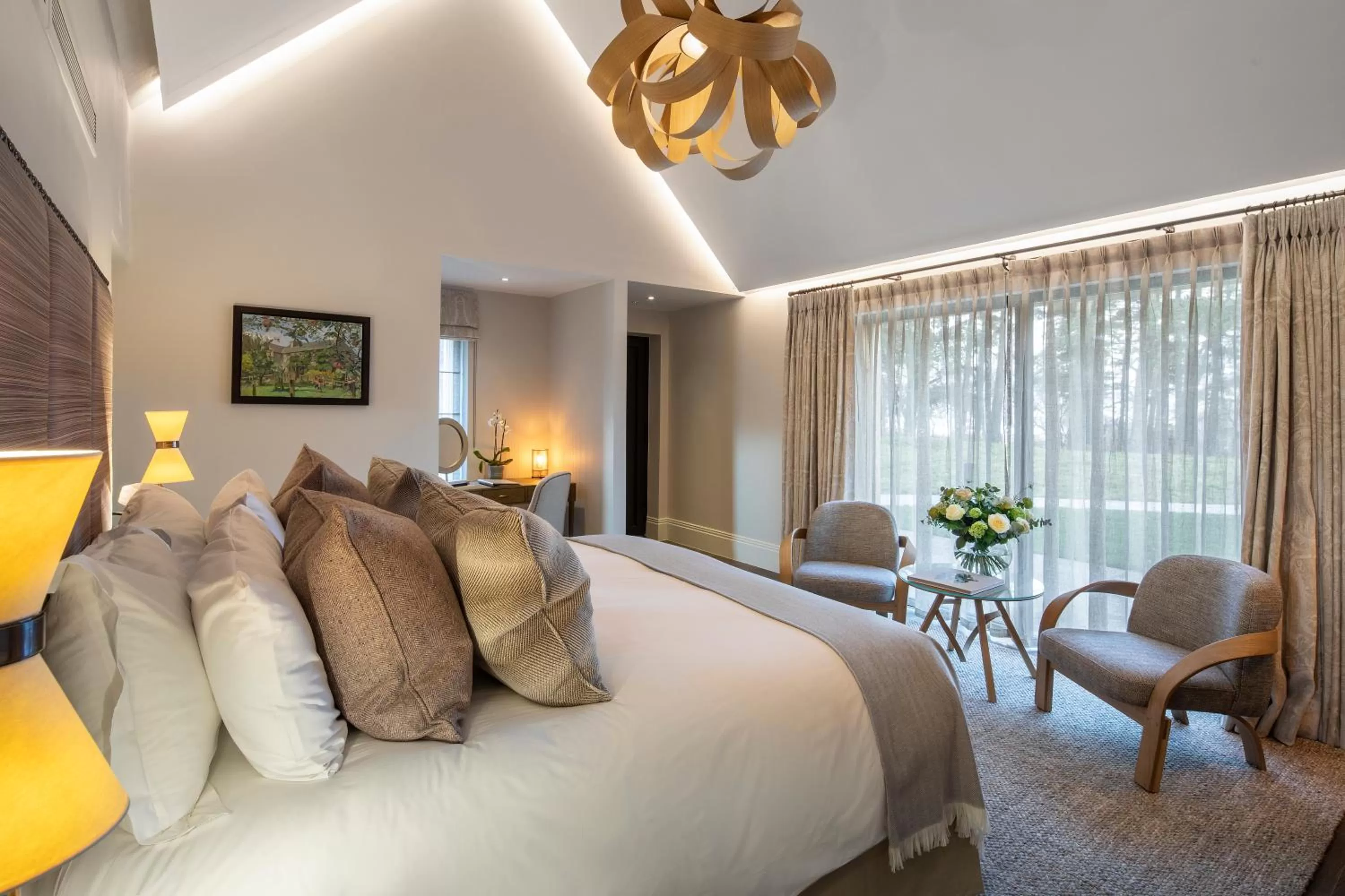 Bedroom, Bed in Linthwaite House Hotel