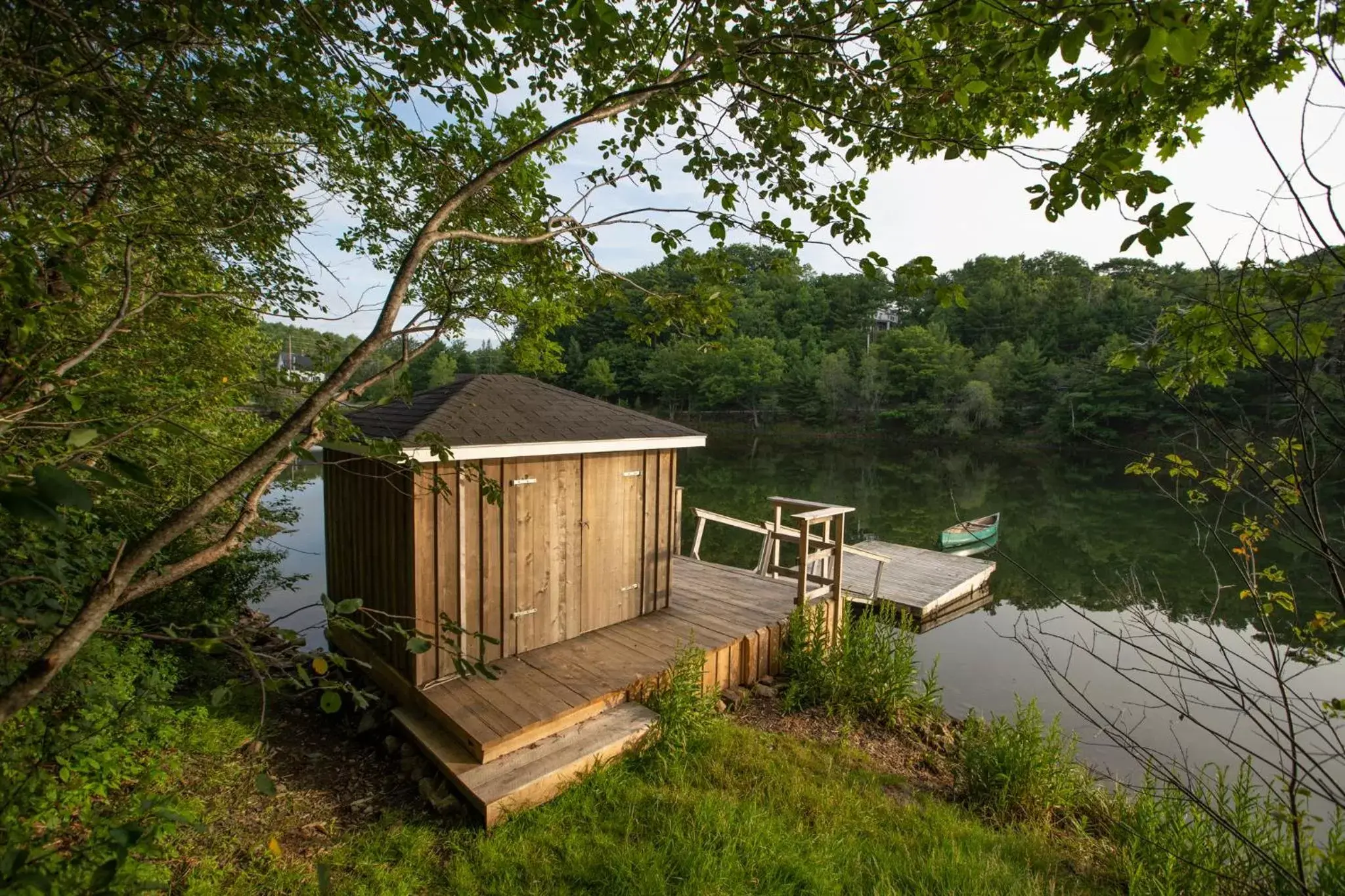 Fishing in River Ridge Lodge