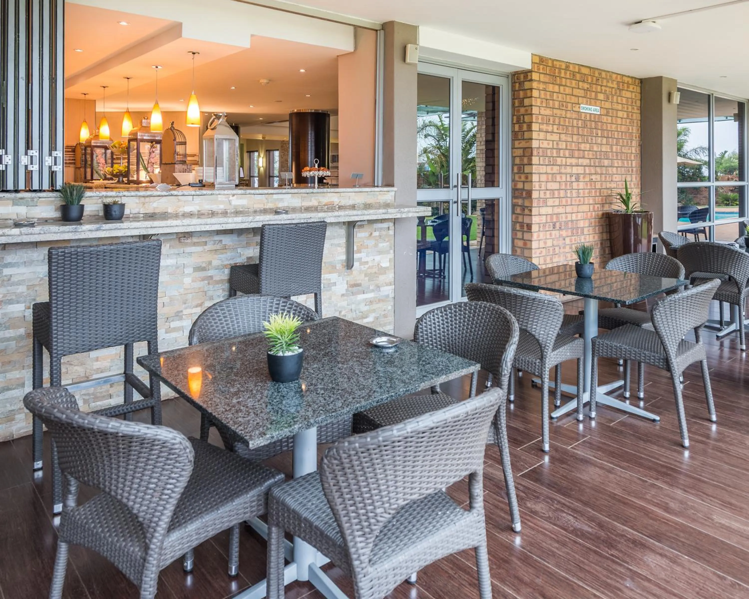 Patio in Town Lodge Gaborone