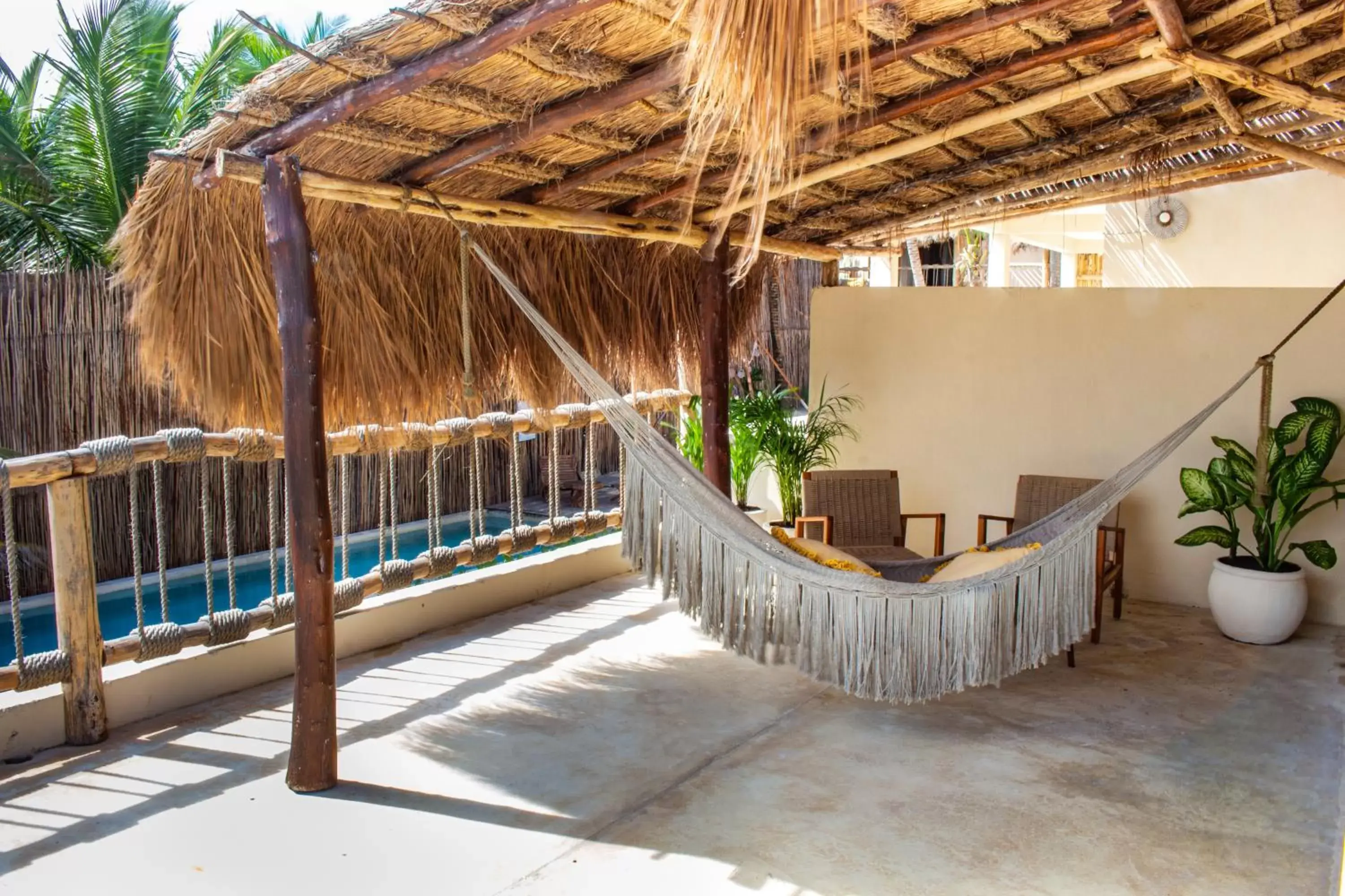 Balcony/Terrace in Dune Boutique Hotel located at the party zone