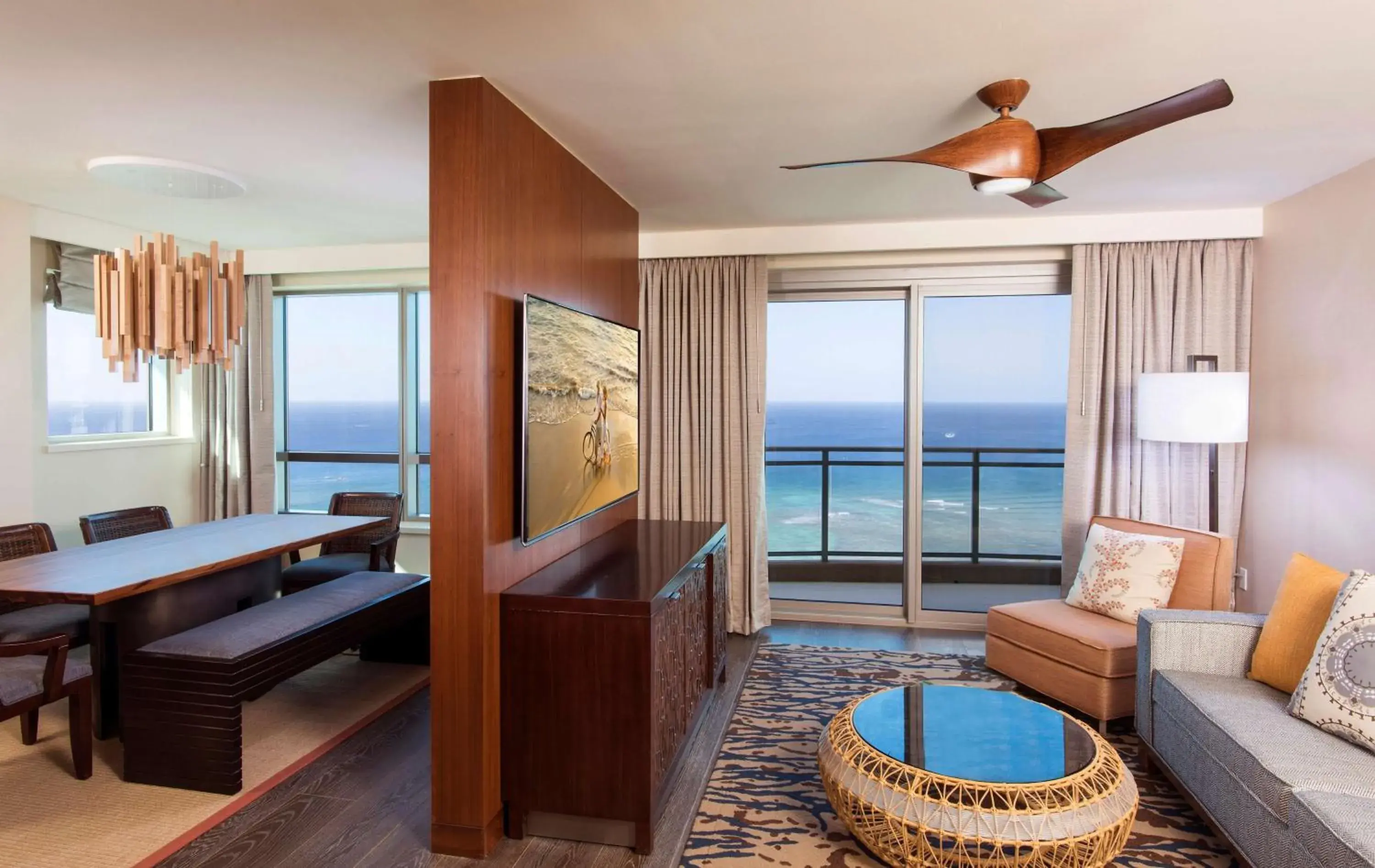 Bedroom, Sea View in Hilton Grand Vacation Club The Grand Islander Waikiki Honolulu