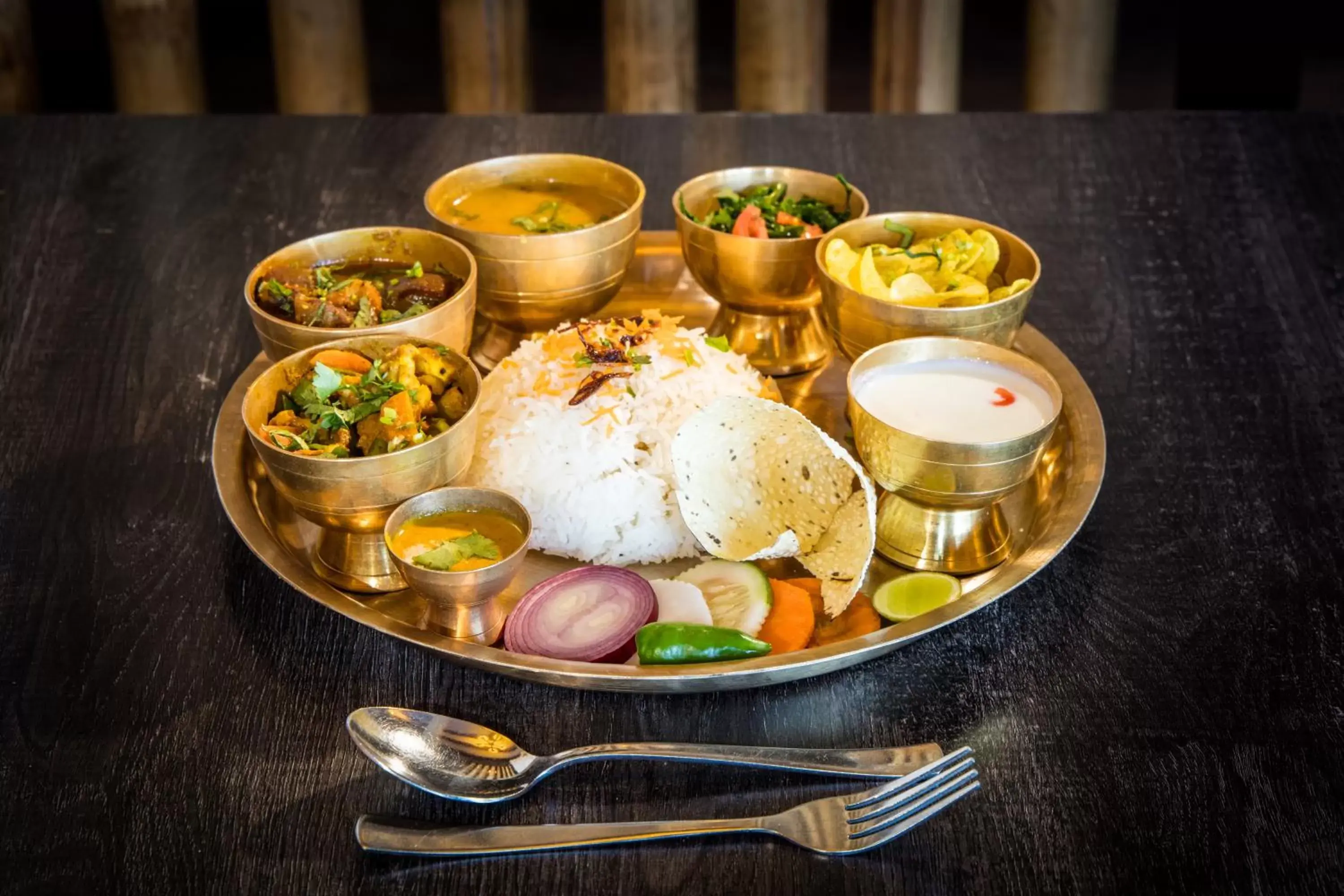 Food close-up in Hotel Himalayan Villa