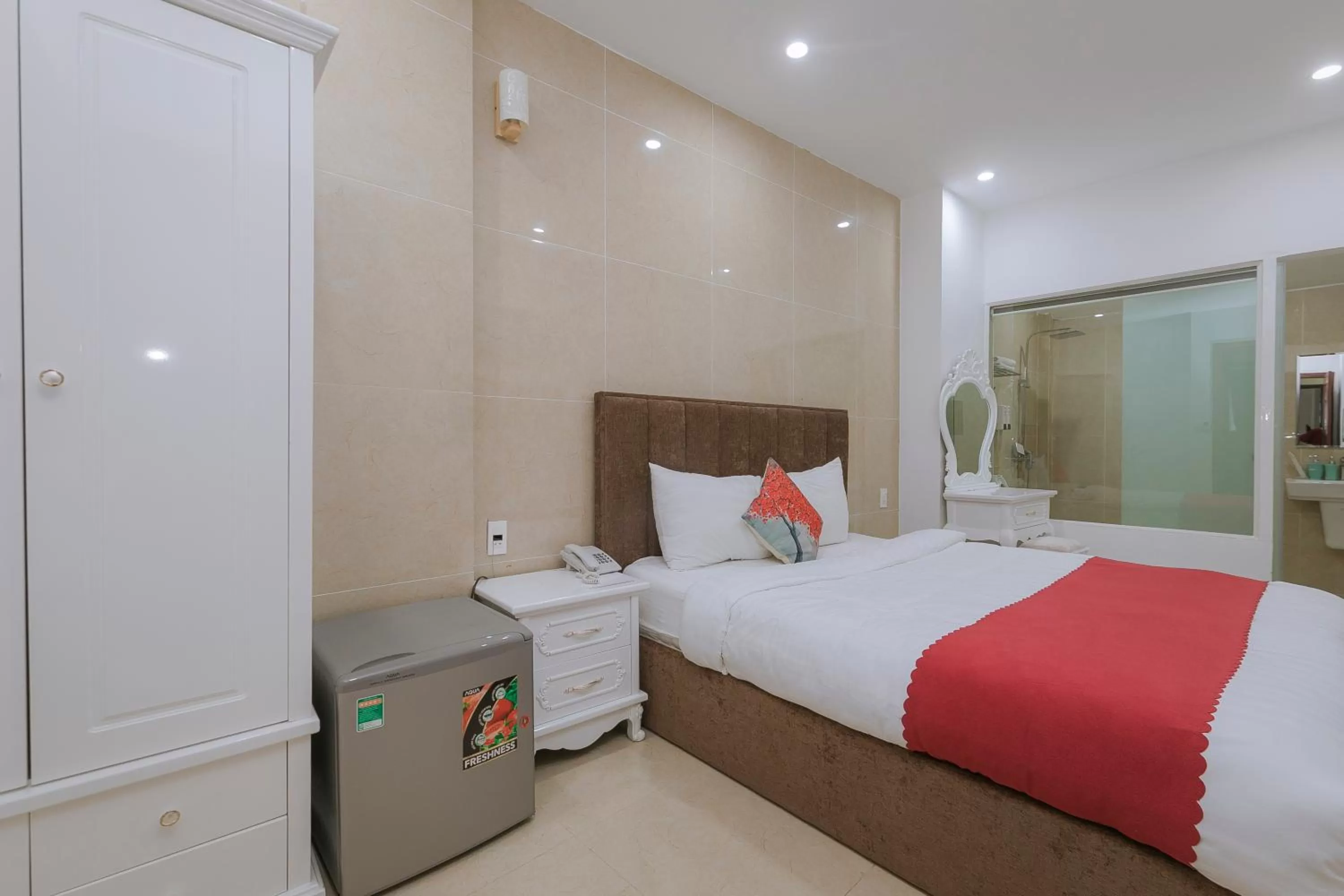 Bed in Ngàn Phố Studio & Love Hotel