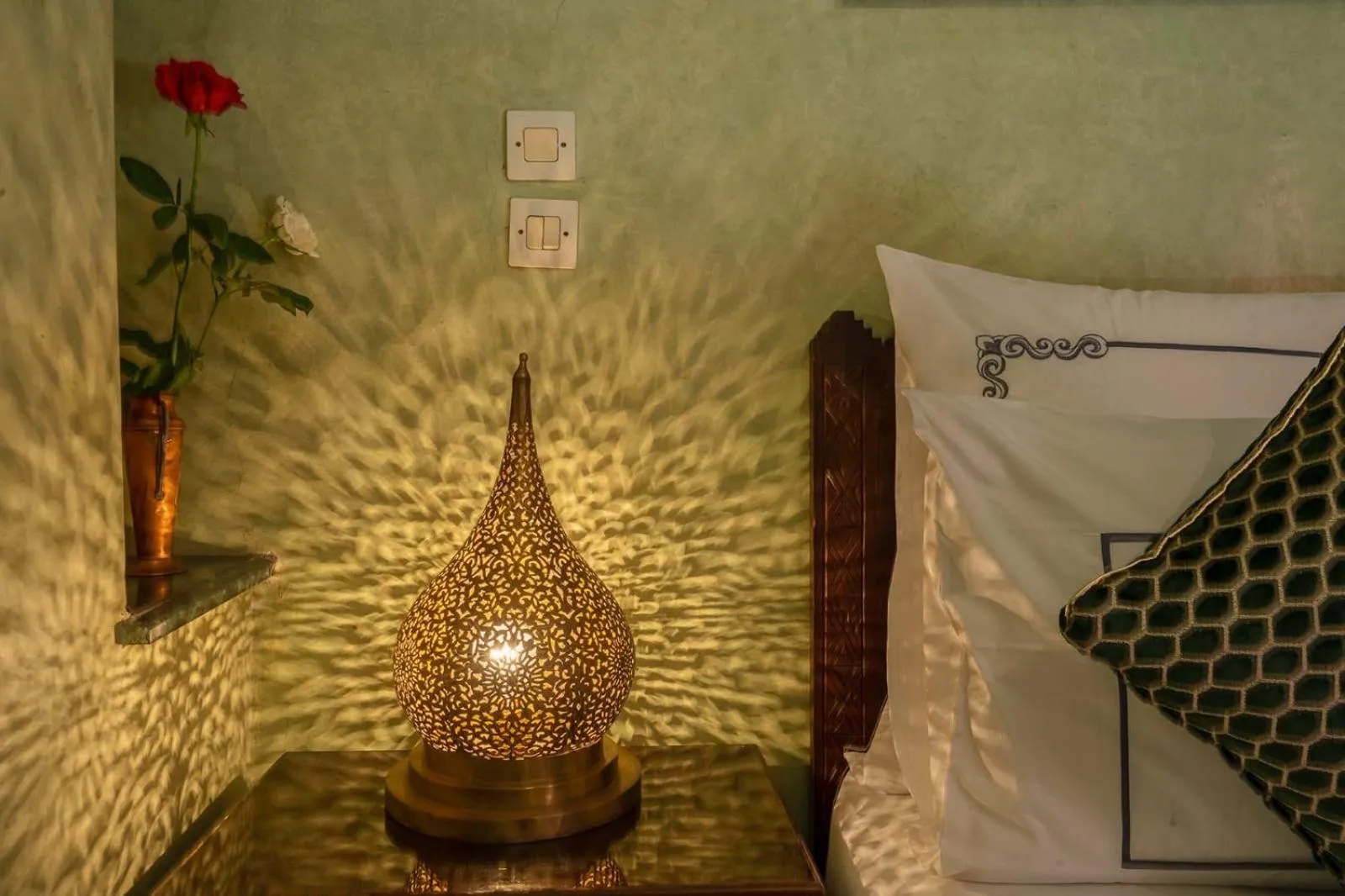 Bed in Riad Rêves D'orient & Spa