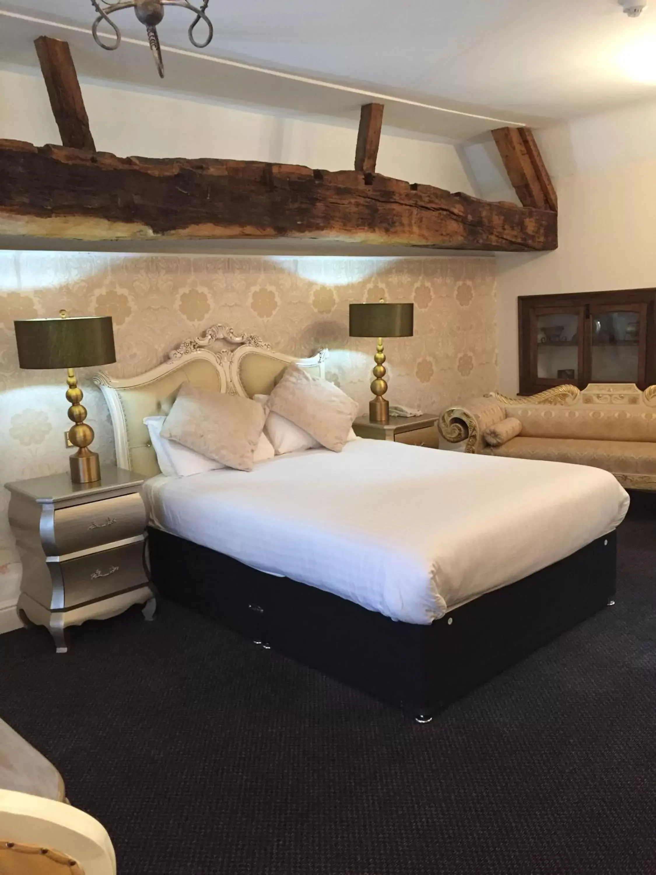 Bed in Risley Hall Hotel