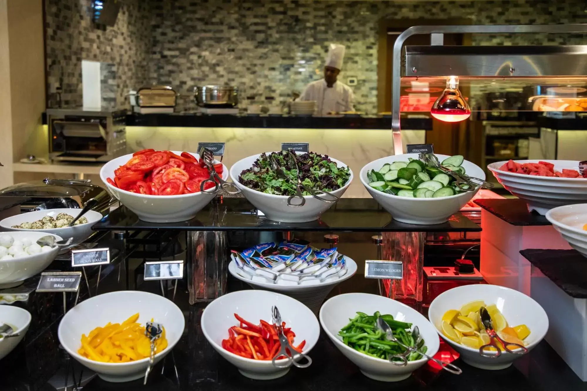 Staff, Food in Elite Byblos Hotel