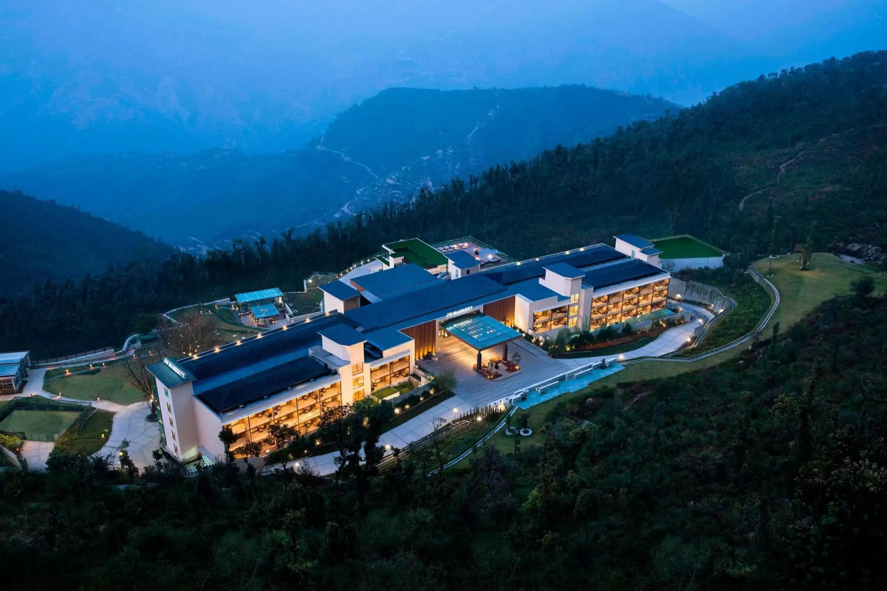 Property building, Bird's-eye View in JW Marriott Mussoorie Walnut Grove Resort & Spa