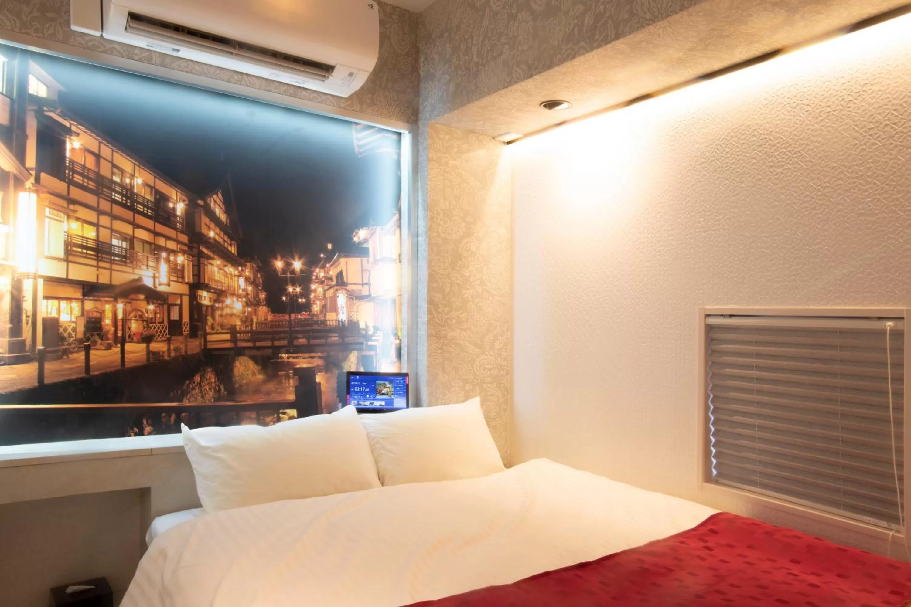 Photo of the whole room, Bed in Hotel Xcell Hiroshima Nagarekawa