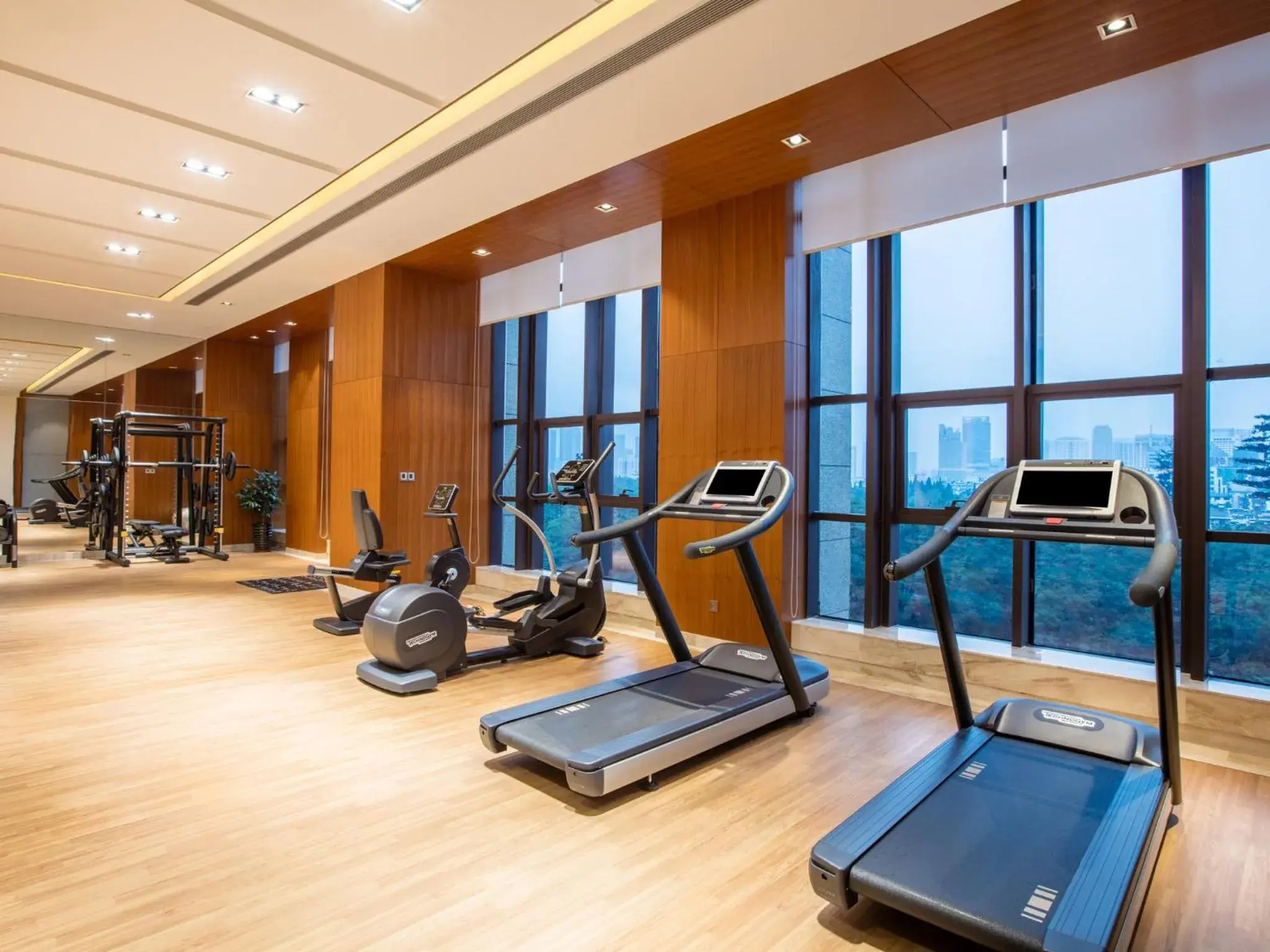 Fitness centre/facilities, Fitness Center/Facilities in Crowne Plaza Hefei Rongqiao, an IHG Hotel