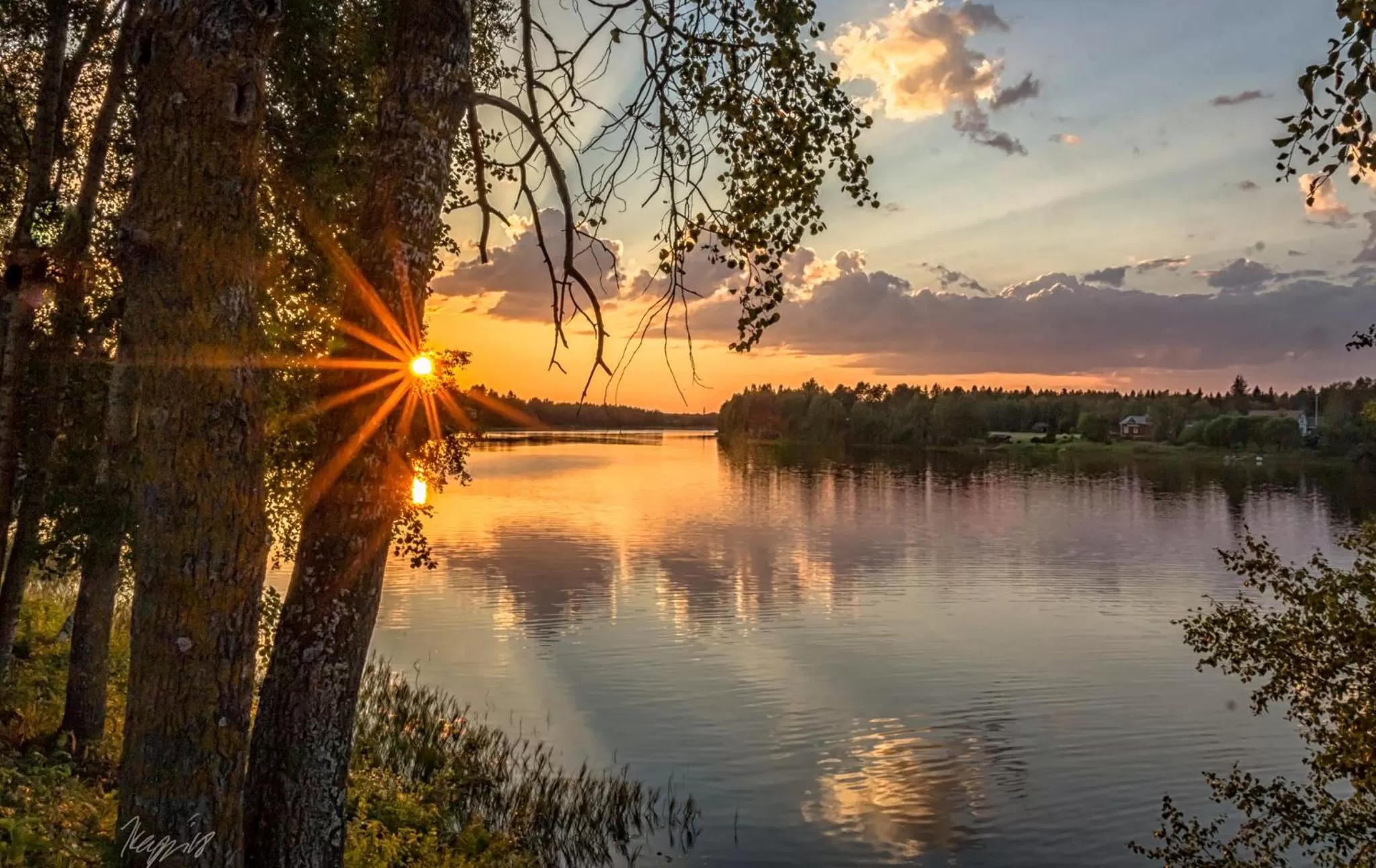 Natural landscape in B&B Villa Kauppila