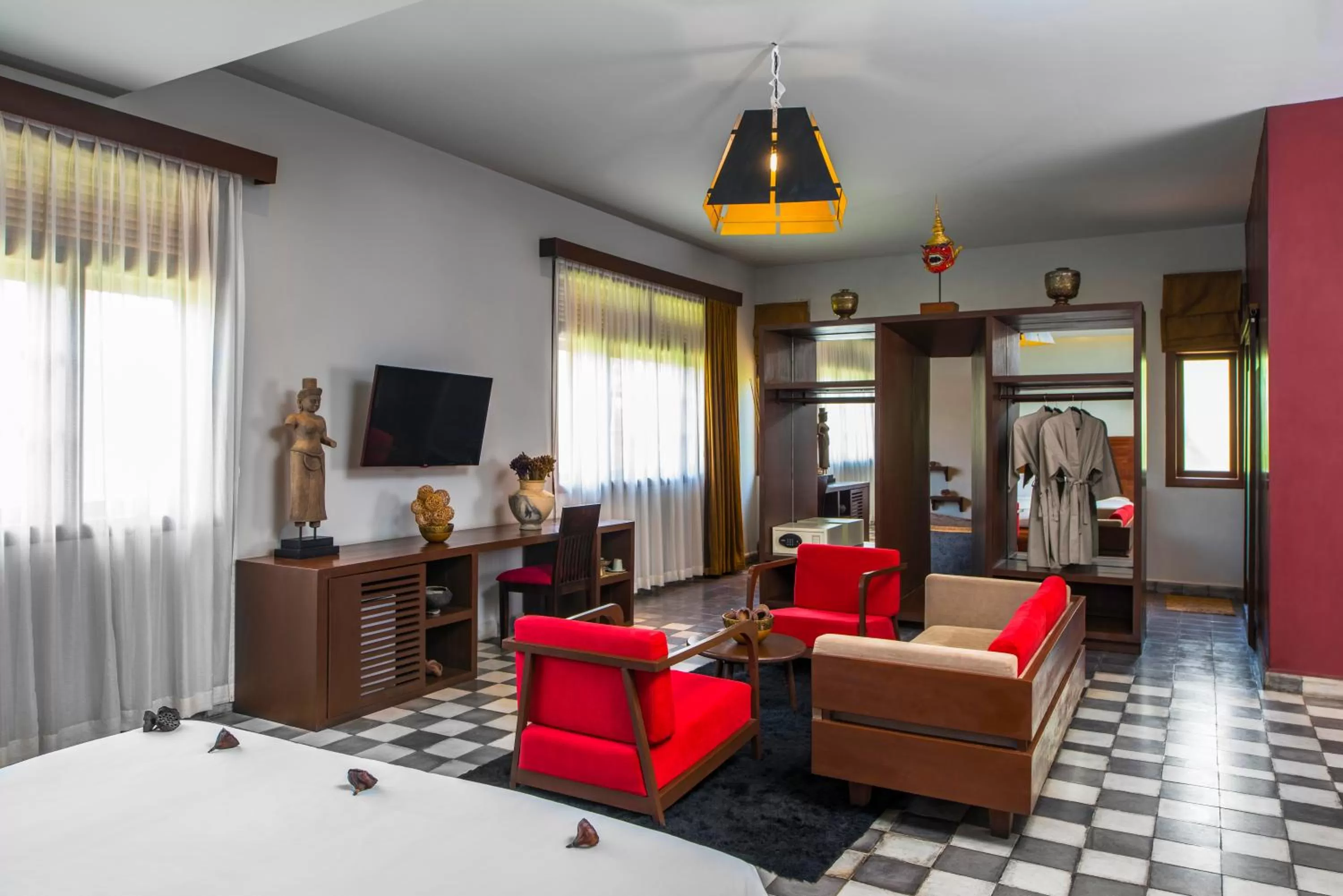 Bed in Sokkhak Boutique Resort & Spa