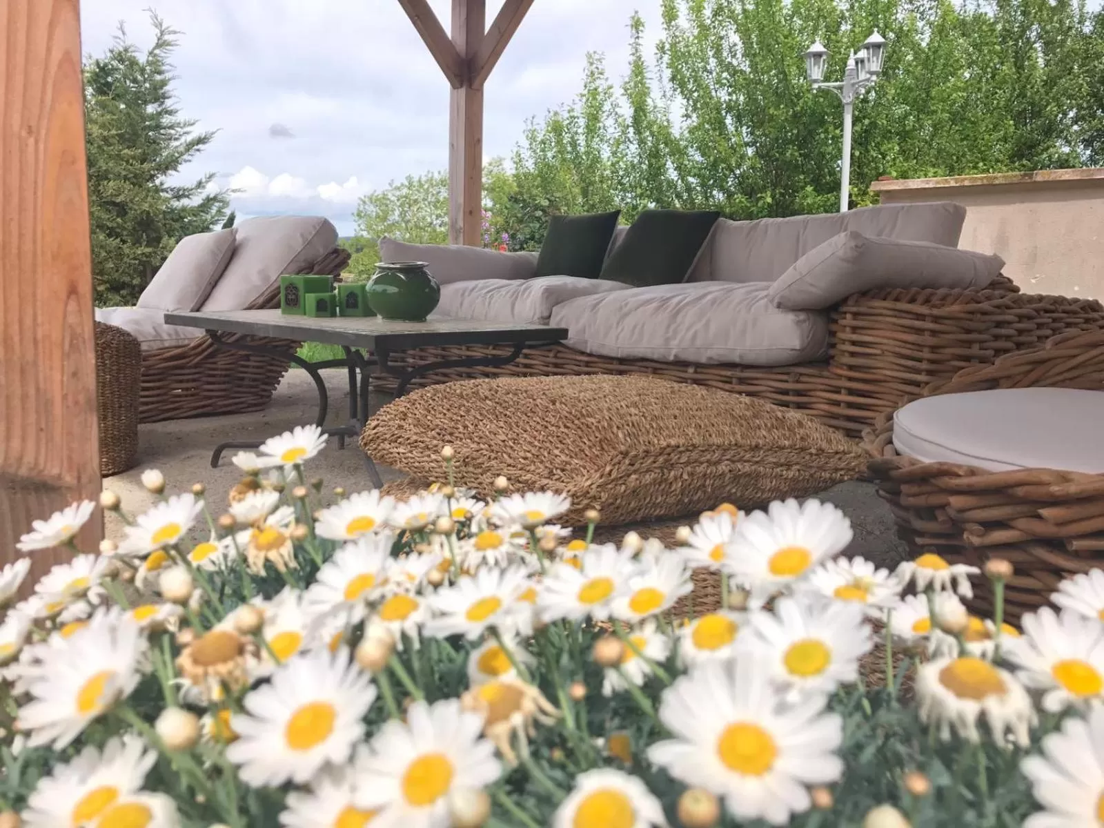 Patio in Appart'Hôtel Auxerre