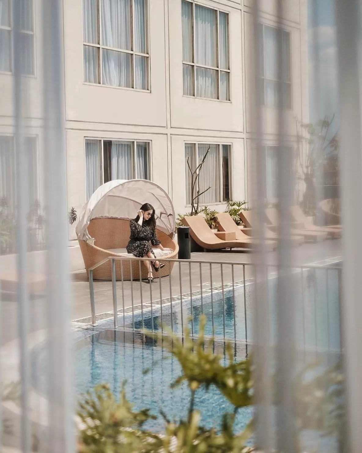 Pool view in Atria Hotel Malang