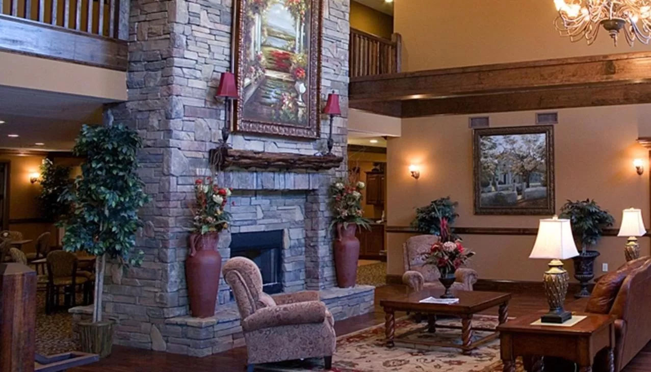 Lobby or reception in The Lodge at Flat Rock