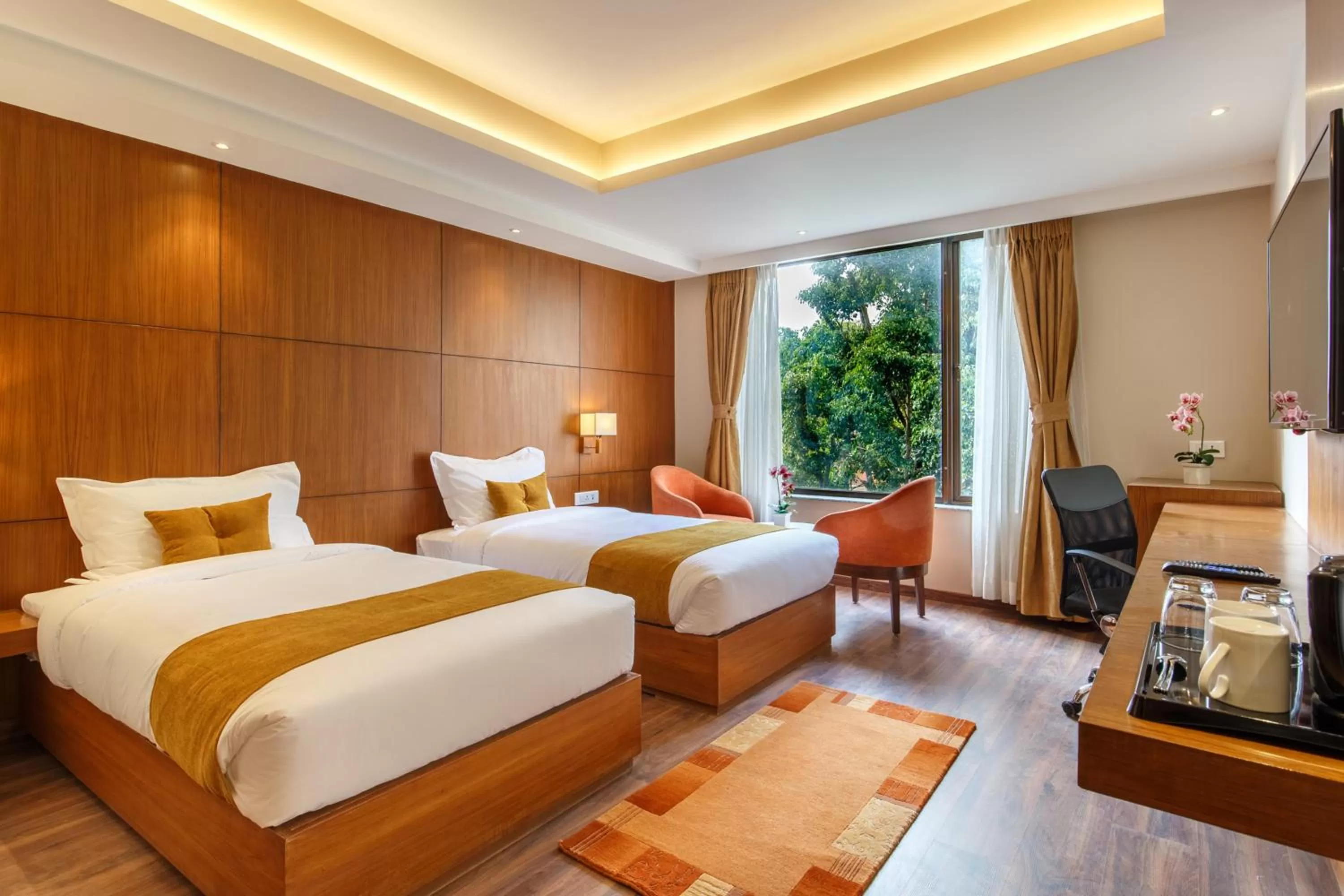 Bed in Hotel Thrive, A Tropical Courtyard